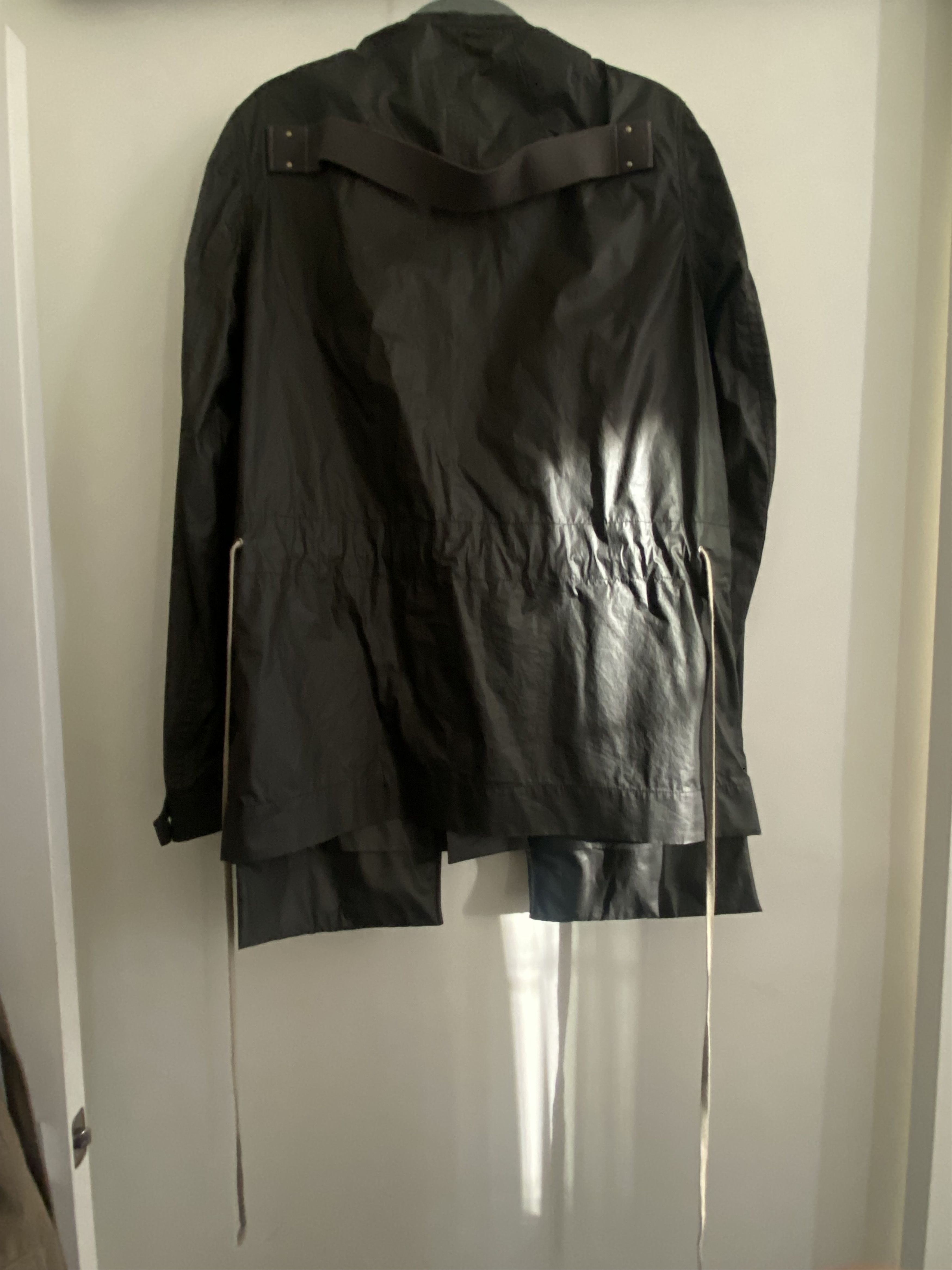 Rick Owens Tecuatl Waxed Cotton Bauhaus Jacket Size US M / EU 48-50 / 2 - 2 Thumbnail