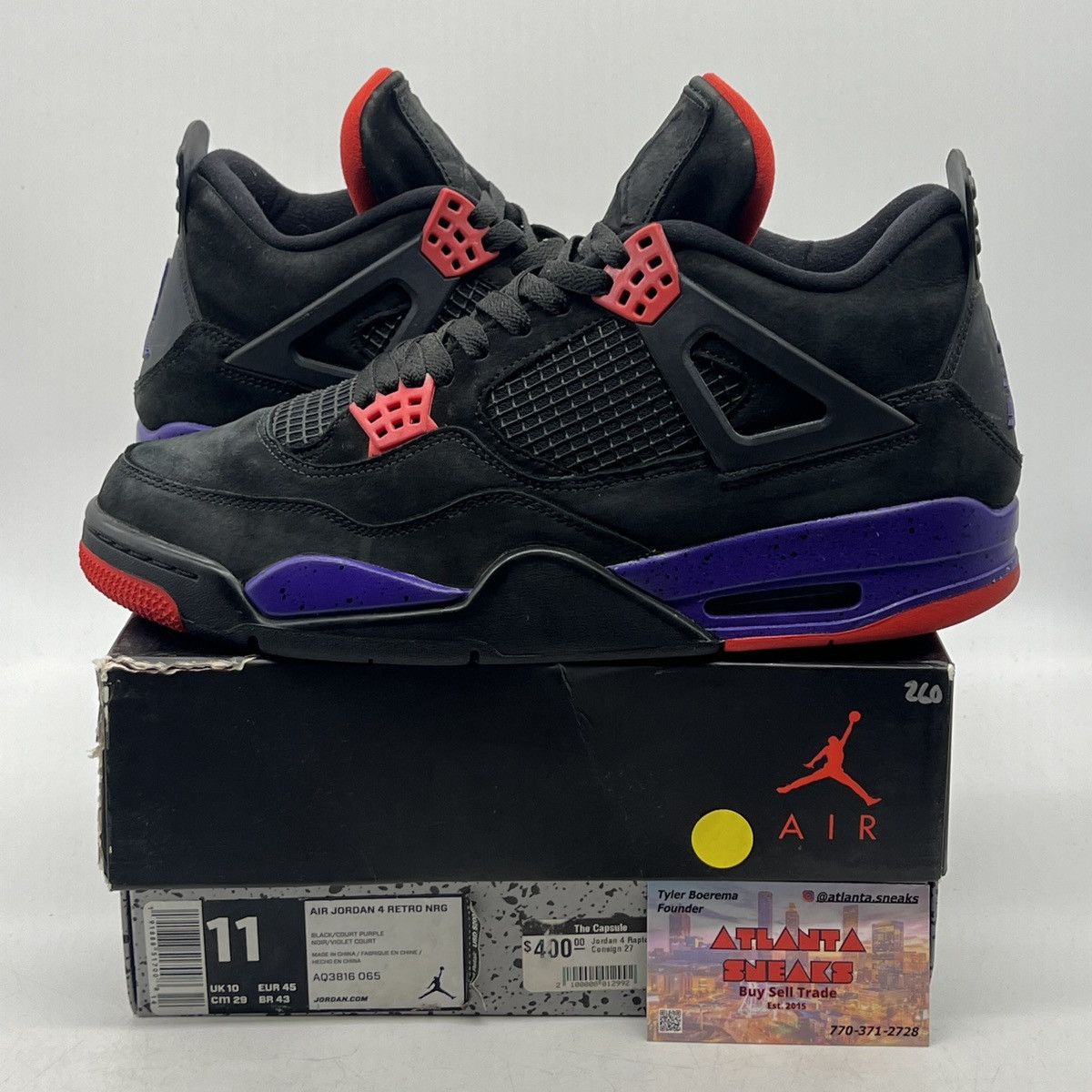 Jordan 11 raptors hot sale