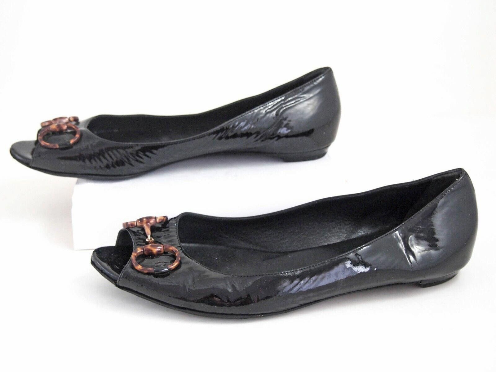 Gucci Gucci Horsebit Flats Black Patent Leather EU 39.5 US 9.5 Size US 9.5 / IT 39.5 - 4 Thumbnail