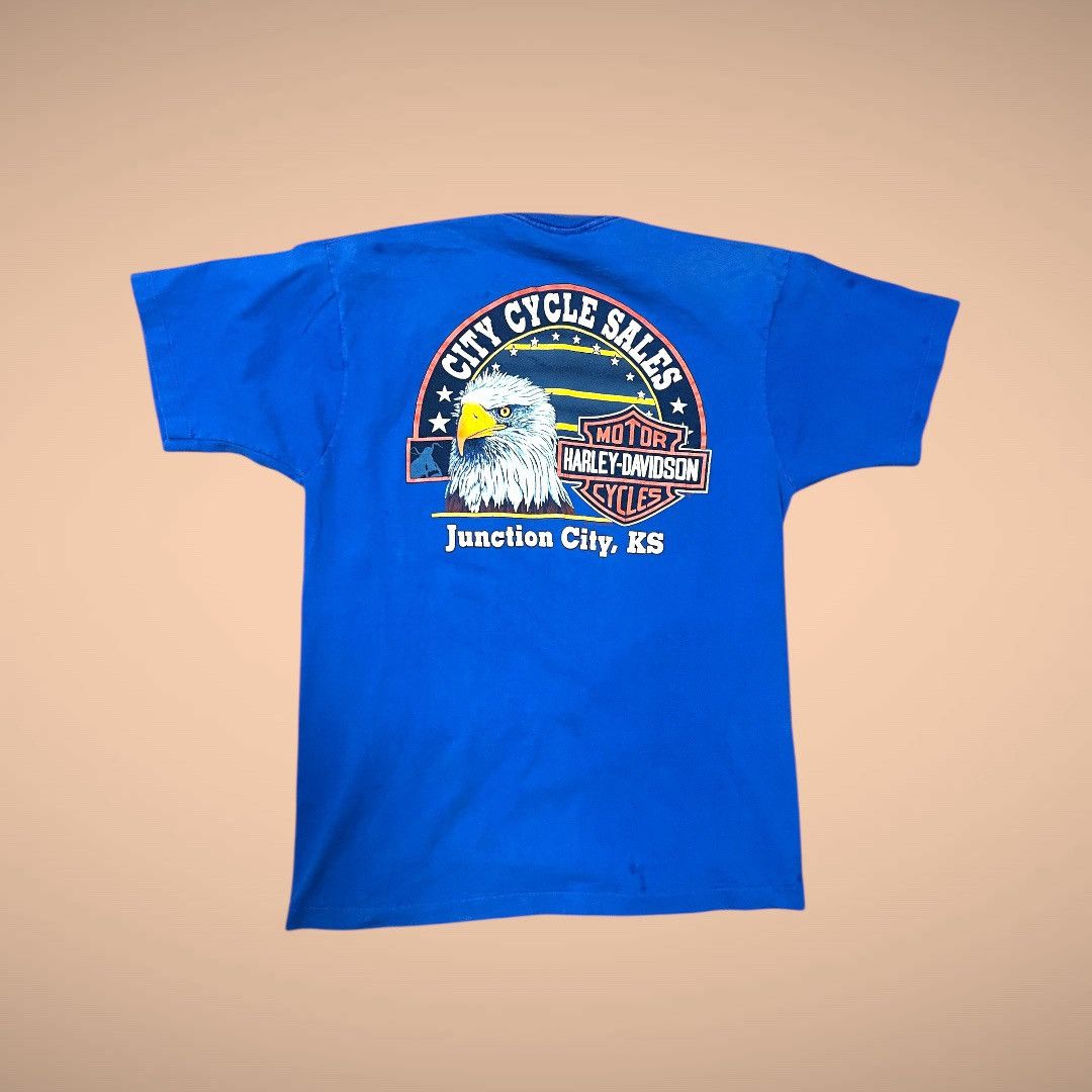 Harley Davidson Harley Davidson Eagle Tee Size US XL / EU 56 / 4 - 2 Thumbnail