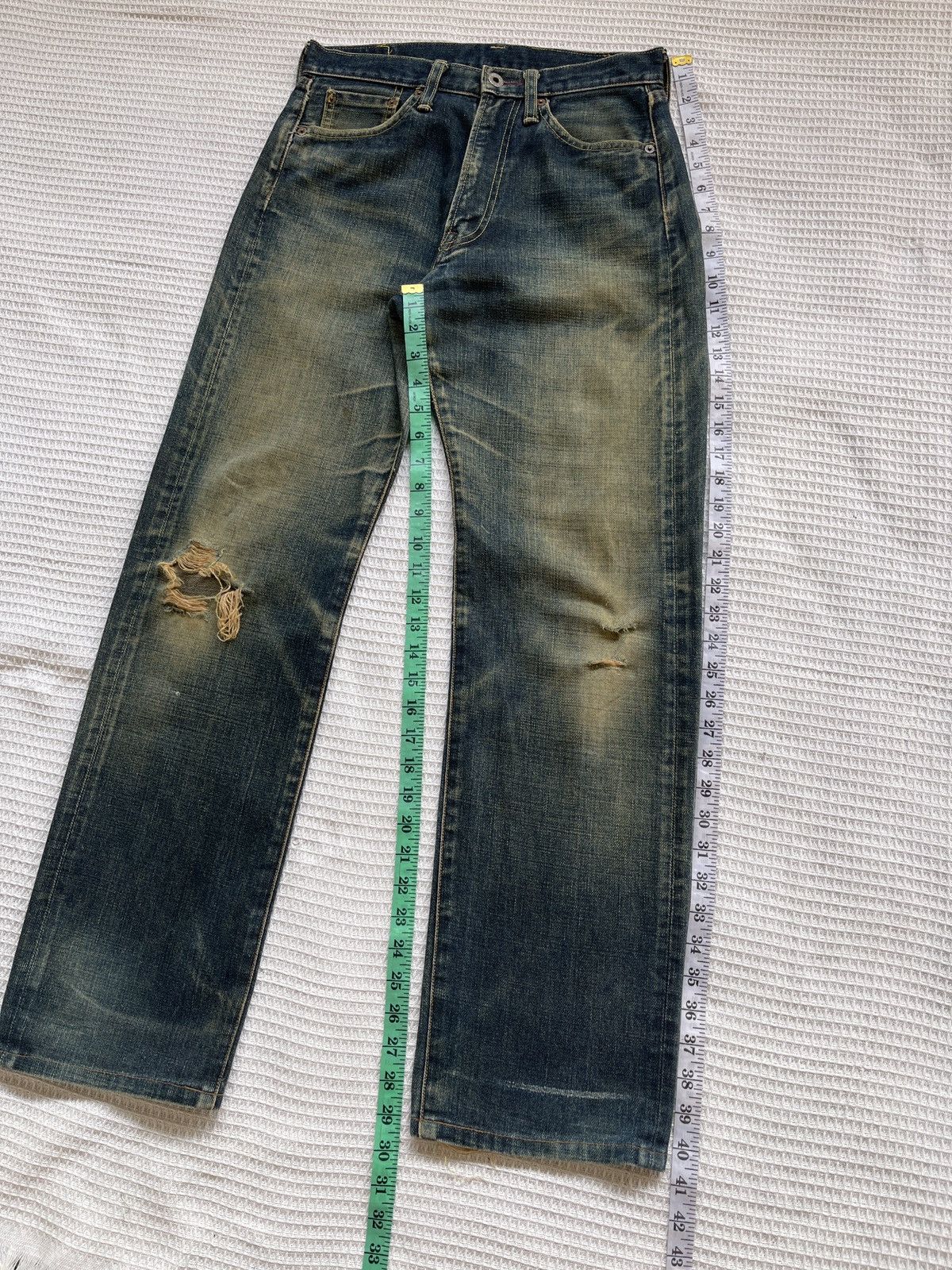Japanese Brand Rare🔥Vintage BOBSON Distressed Denim Jeans Size US 29 - 16 Thumbnail