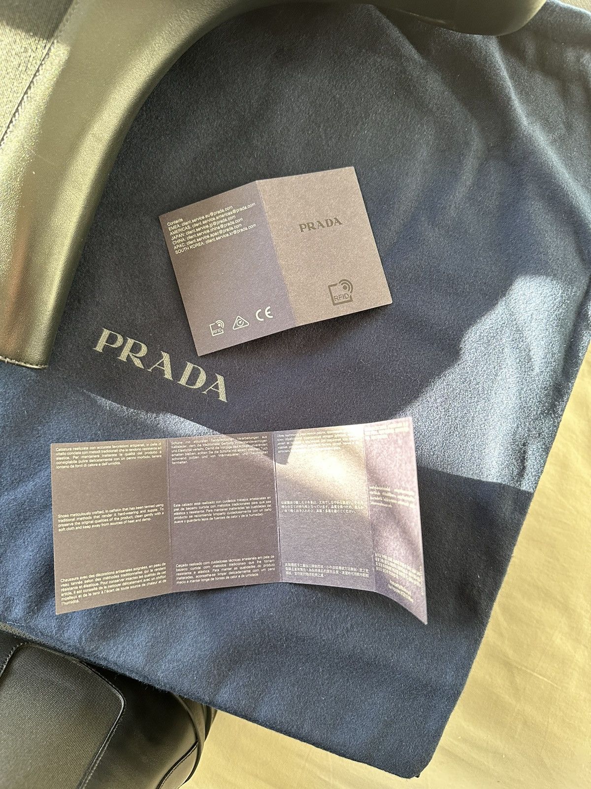 Prada Leather Chelsea Boots