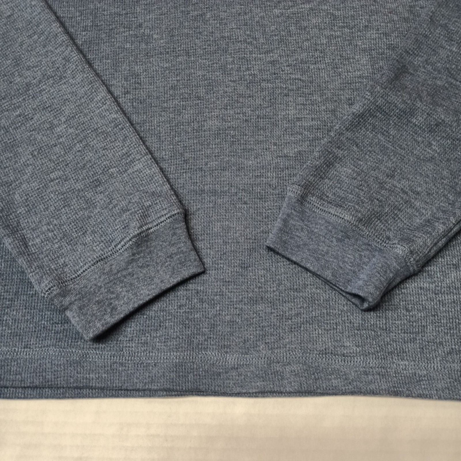 Wrangler Wrangler Henley Waffle Knit Thermal Shirt Men's L Large Blue Size US L / EU 52-54 / 3 - 2 Thumbnail