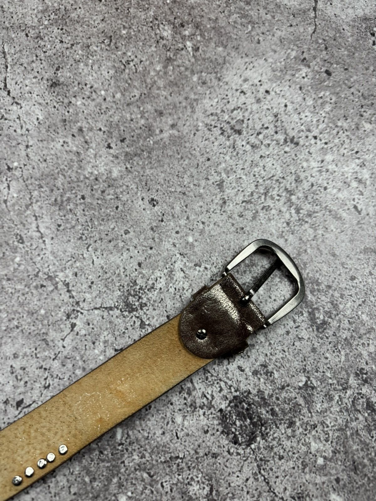 Japanese Brand 00’s NUMBER NINE STYLE STUDDED LEATHER RARE Y2K BELT VINTAGE Size ONE SIZE - 7 Thumbnail