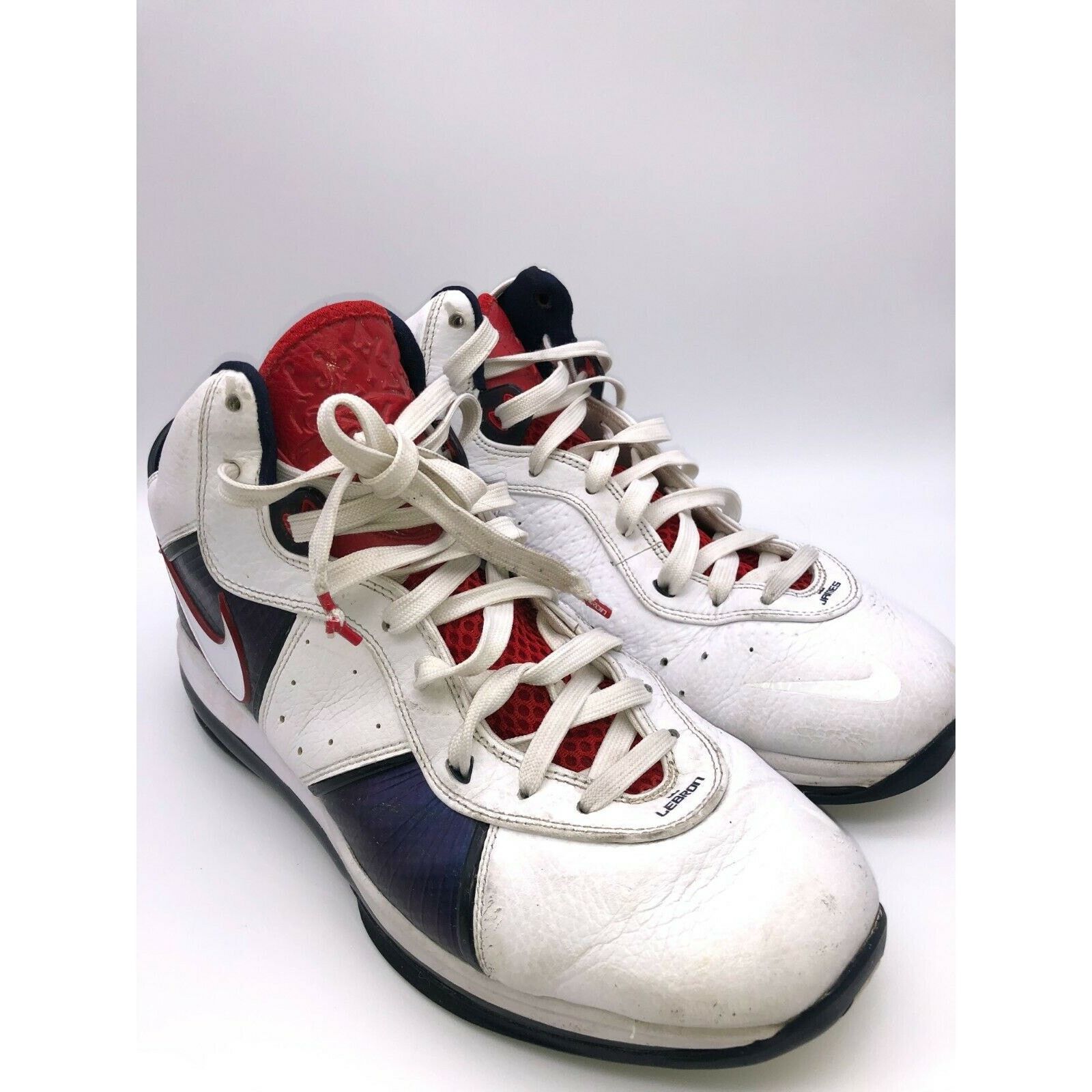 Nike Nike LEBRON 8 VIII Signature USA Olympics 417098-100 Size 13 Size US 13 / EU 46 - 9 Thumbnail