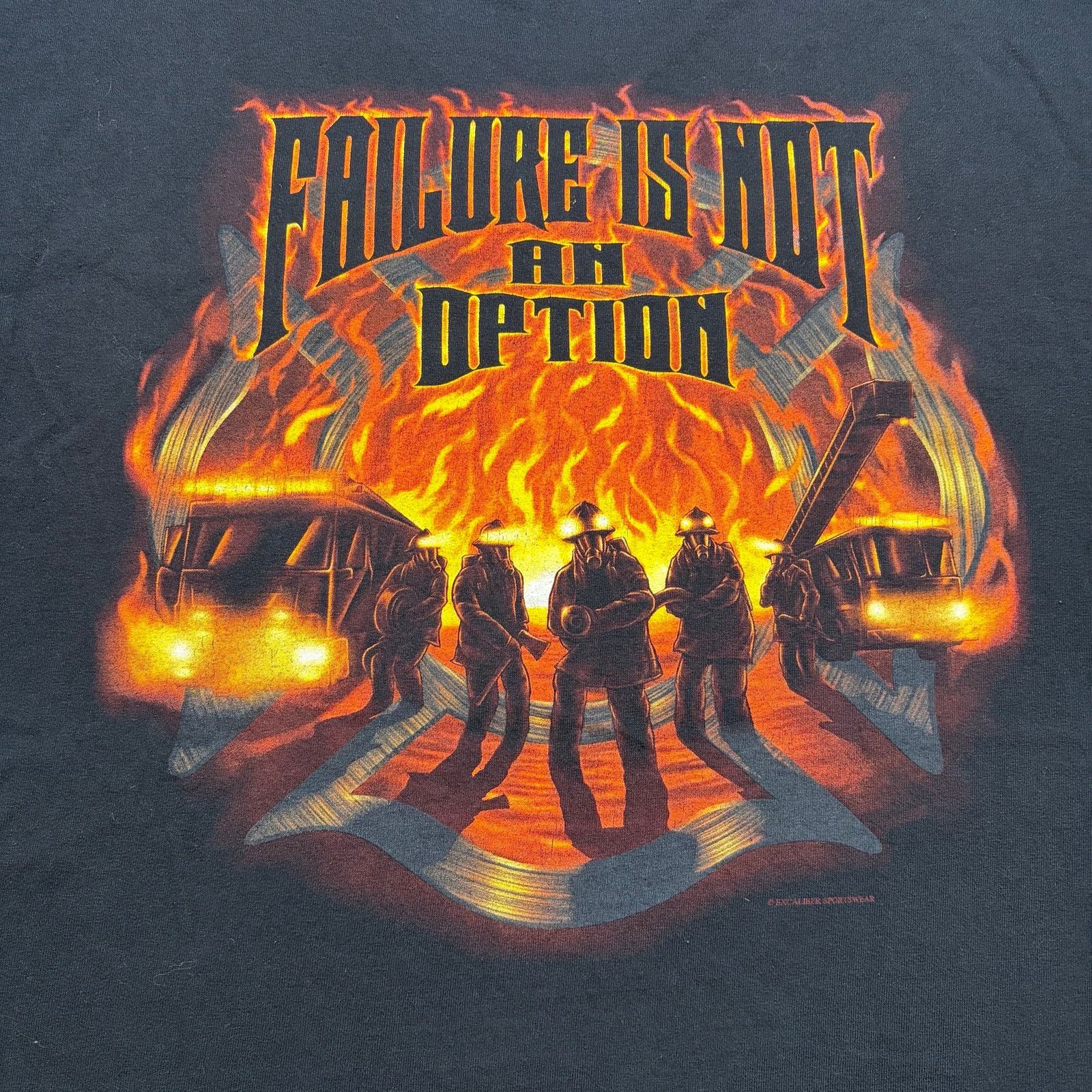 Gildan Vintage Failure Is Not An Option Rescue T Shirt Men’s Large Size US L / EU 52-54 / 3 - 8 Thumbnail