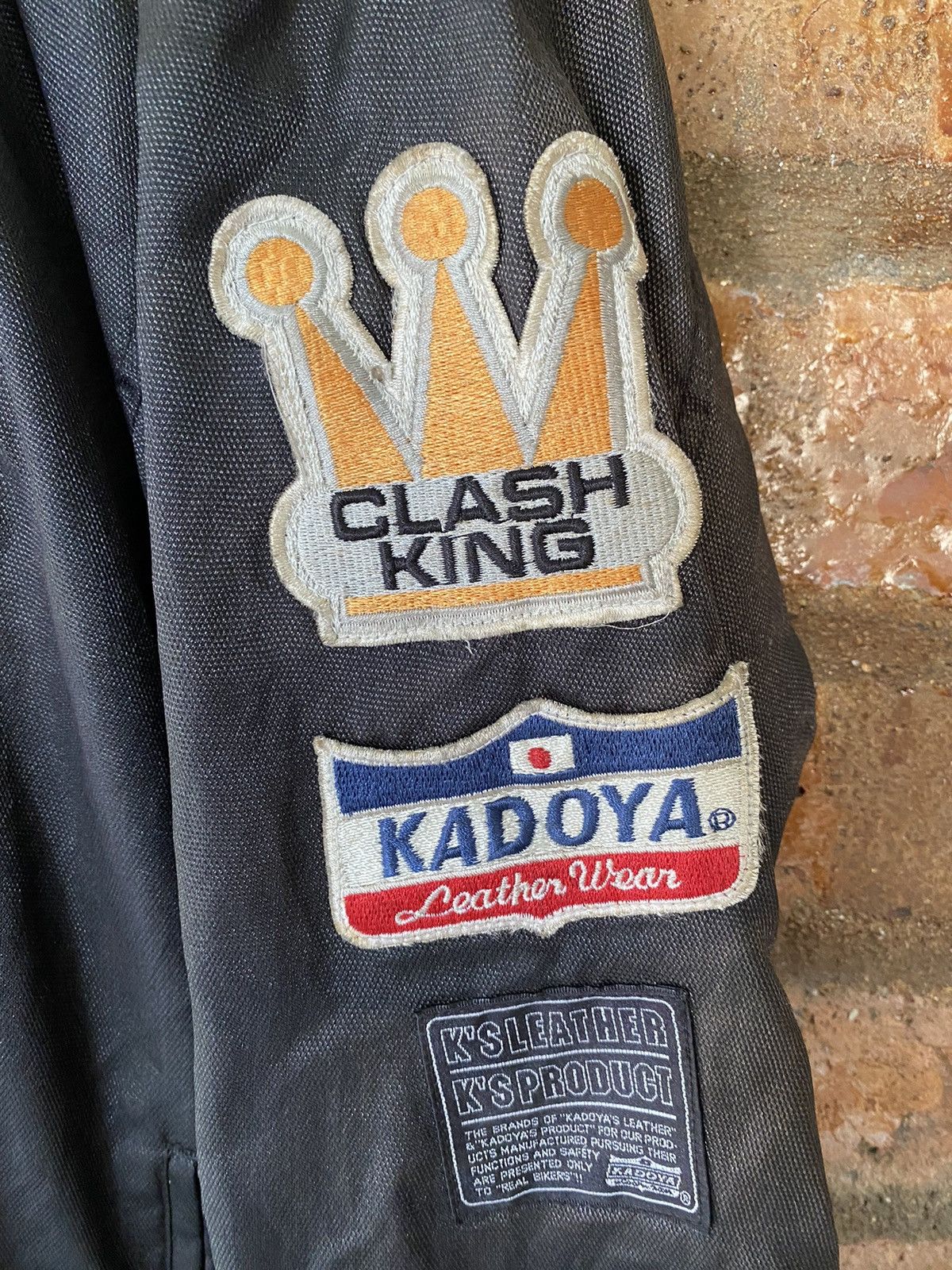 Japanese Brand × Kadoya Vtg Kadoya Clash King Skull Embroidered patches motorcycles Size US L / EU 52-54 / 3 - 6 Thumbnail
