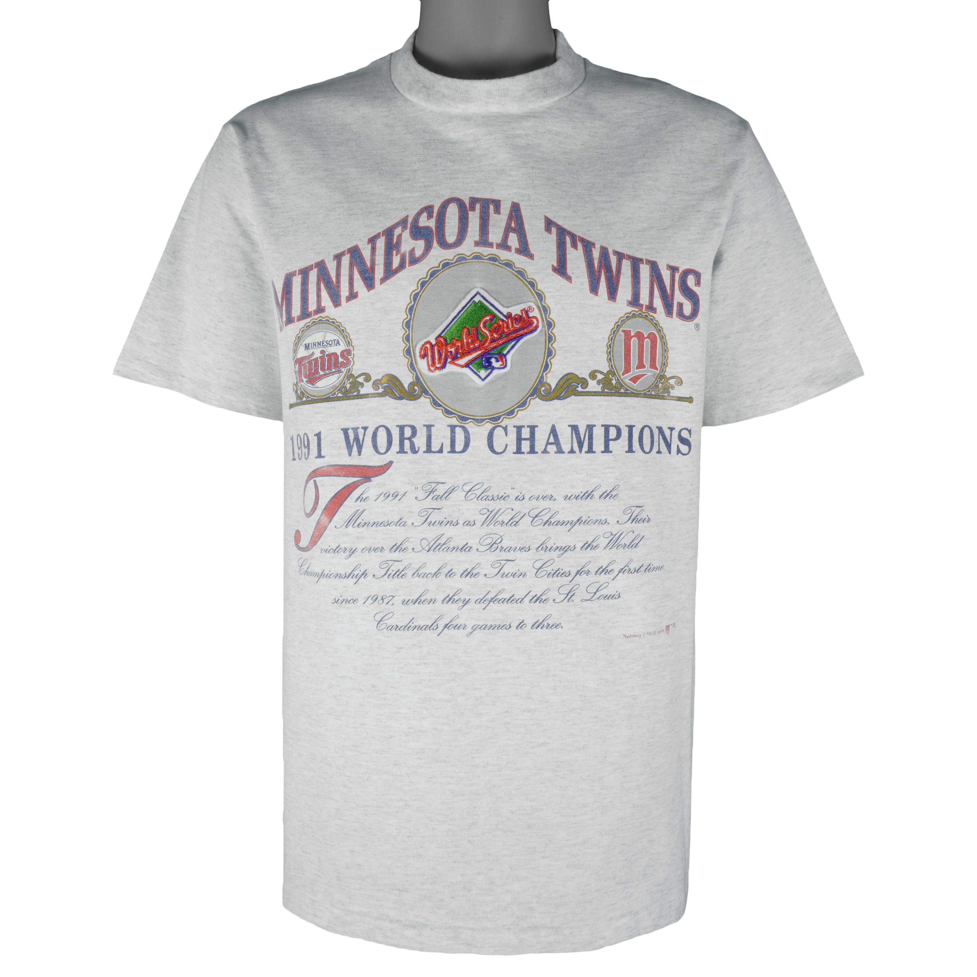 Nutmeg MLB - Minnesota Twins World Series Champions T-Shirt 1991 Size US L / EU 52-54 / 3 - 1 Thumbnail
