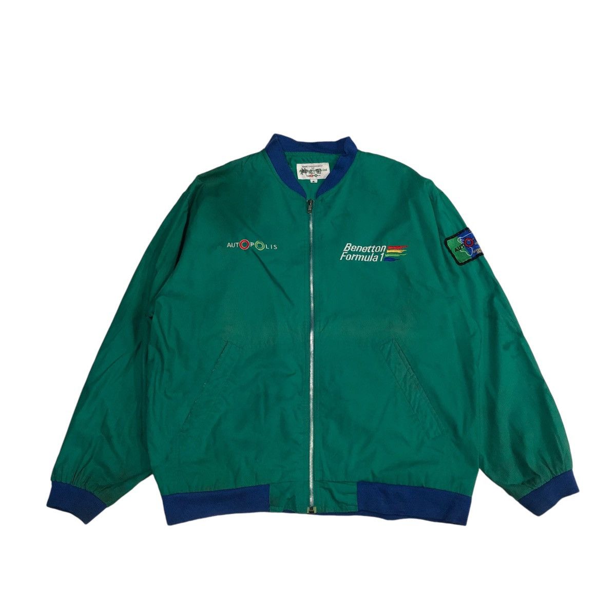 Japanese Brand 🔥VINTAGE BOMBER JACKET BENETTON FORMULA LTD AUTOPOLIS Size US L / EU 52-54 / 3 - 1 Thumbnail