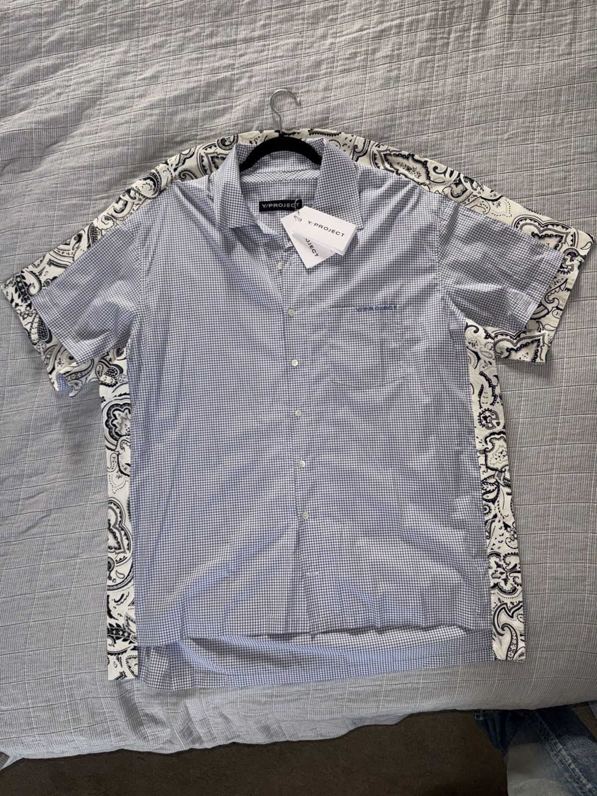 Y/Project Y/project blue white summer short sleeve short m Size US M / EU 48-50 / 2 - 1 Thumbnail