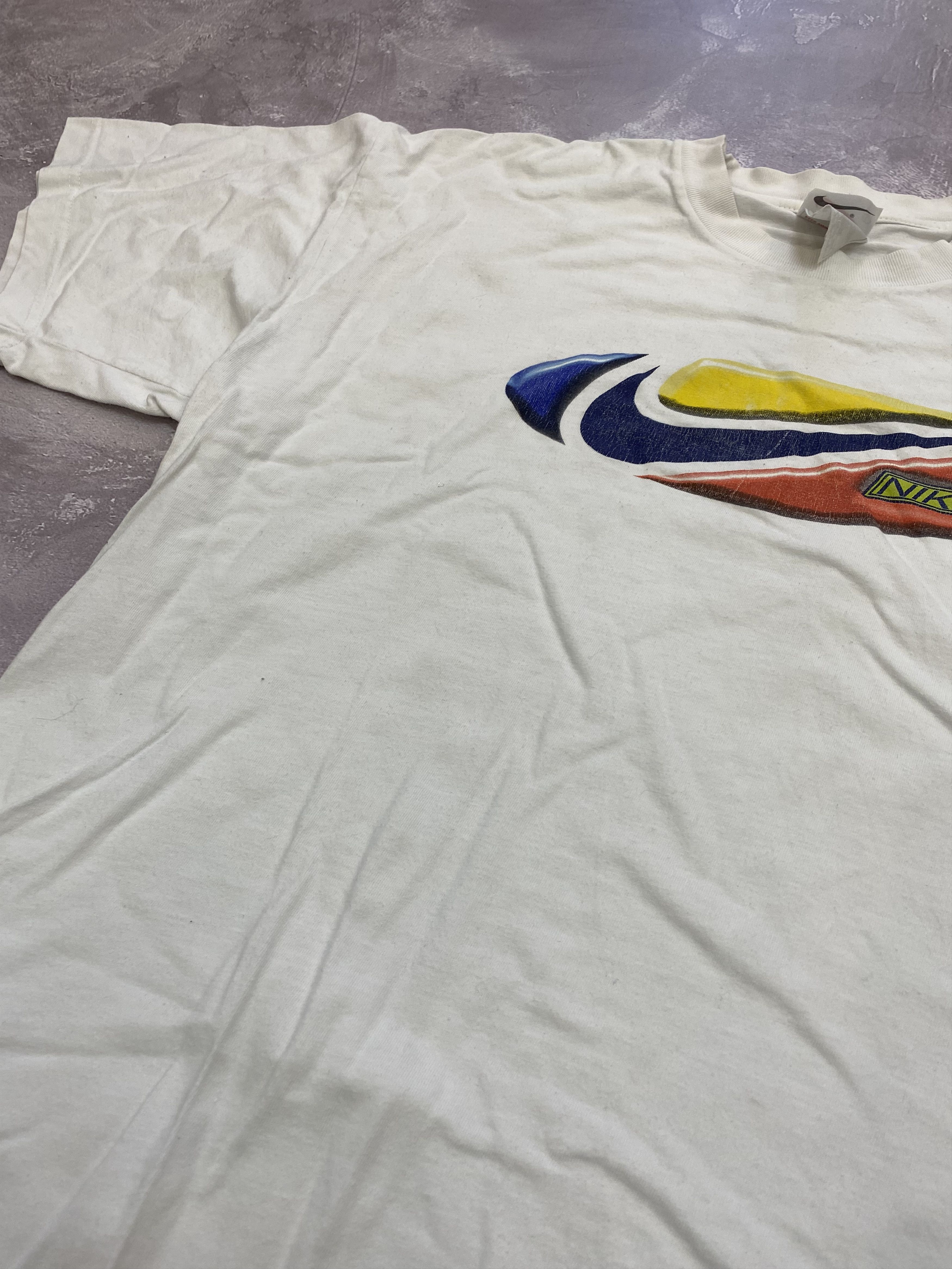 Nike × Vintage Vintage Nike Big Swoosh Tee Size US L / EU 52-54 / 3 - 7 Thumbnail