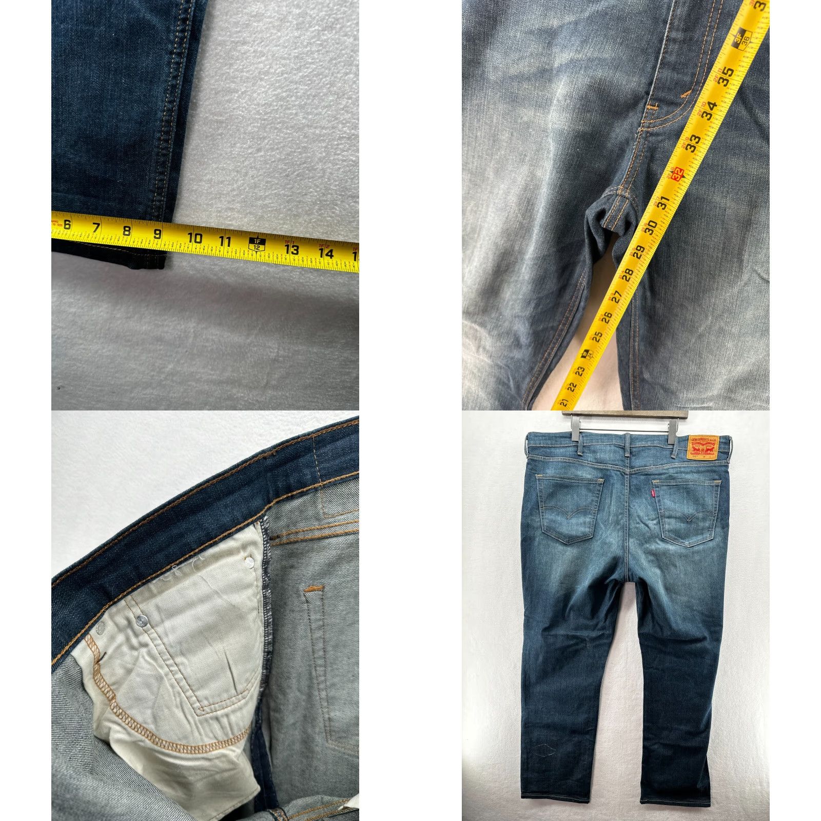 Levi's Levi's 505 Jeans Men 40x30 Blue Regular Fit Straight Cotton Vintage Fade Wash Size US 40 / EU 56 - 8 Thumbnail