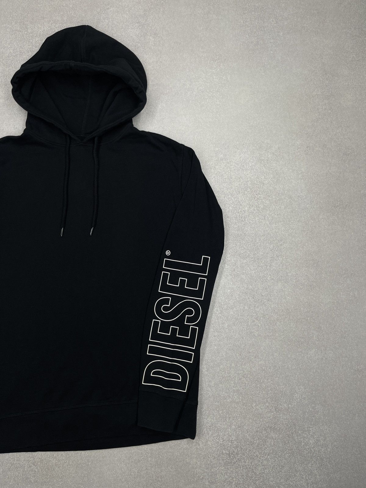 Diesel Mens Diesel UMLT Brandon Felpa Hoodie Black Big Logo Size M Size US M / EU 48-50 / 2 - 4 Thumbnail