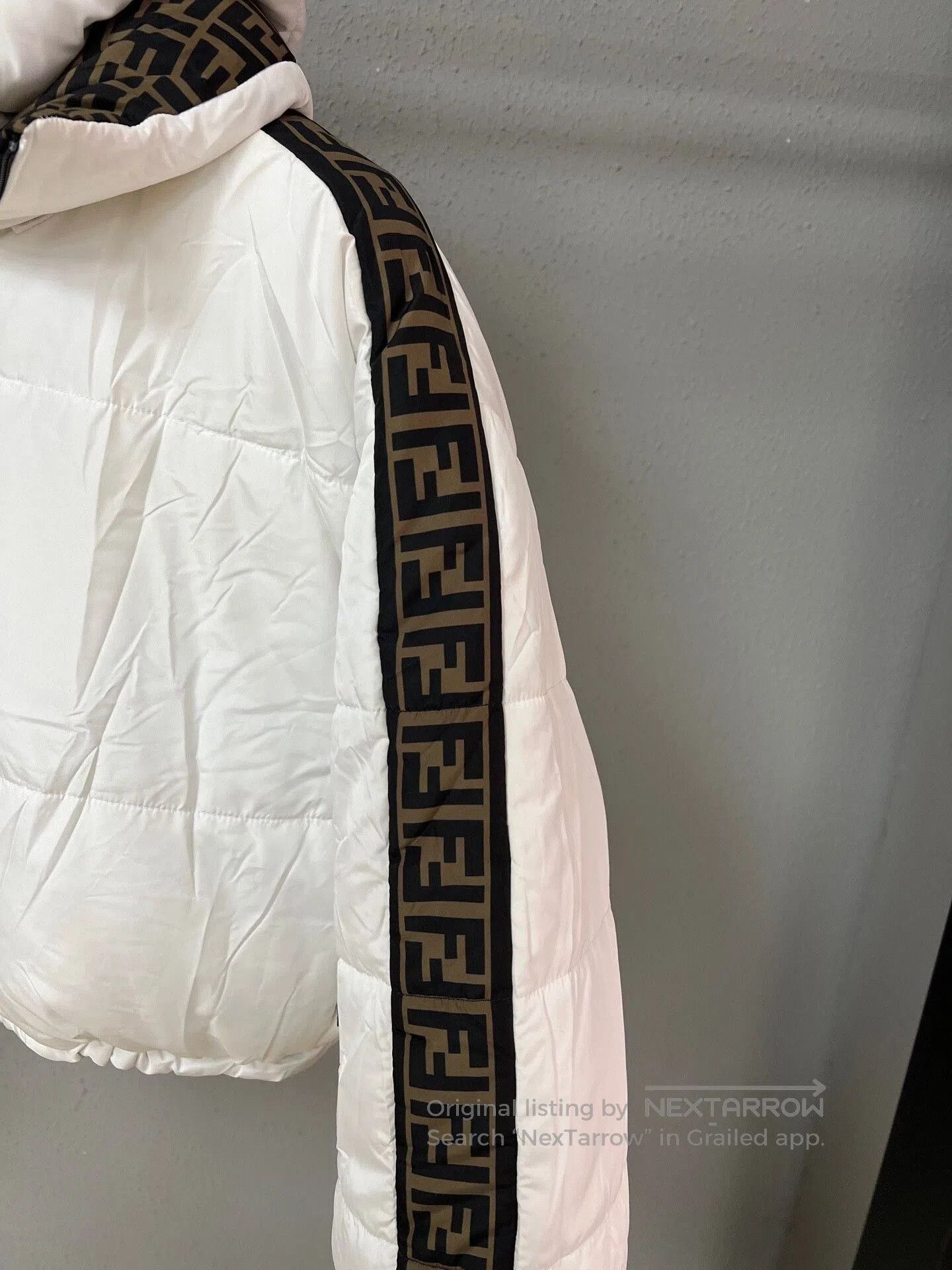 Fendi Fendi Reversible Printed Brown Down Jacket. Size M / US 6-8 / IT 42-44 - 5 Thumbnail