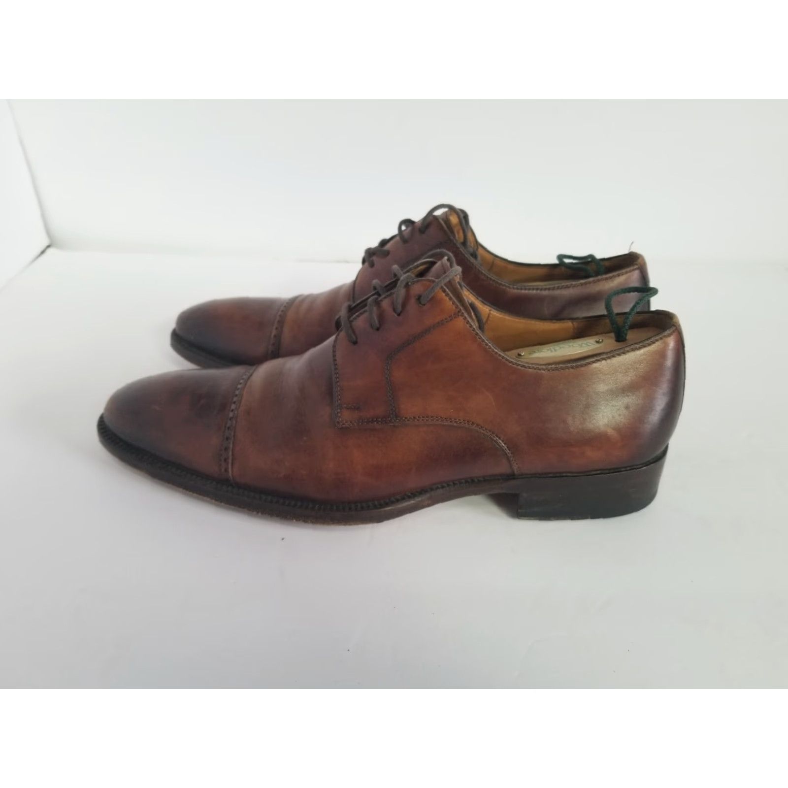 Magnanni Magnanni Oxford Dress Men's Size 9 Brown Leather Cap Toe Lace Up M Shoes Size ONE SIZE - 5 Thumbnail