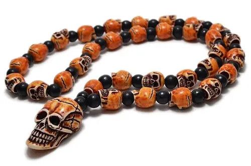 Jewelry Skull Beads Necklace Size ONE SIZE - 2 Thumbnail