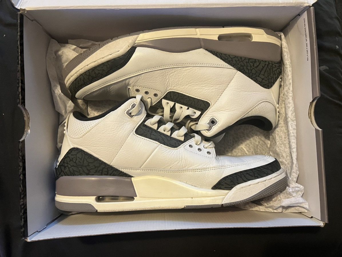Jordan Brand Jordan 3 Retro "Cement Grey" Size US 13 / EU 46 - 5 Thumbnail