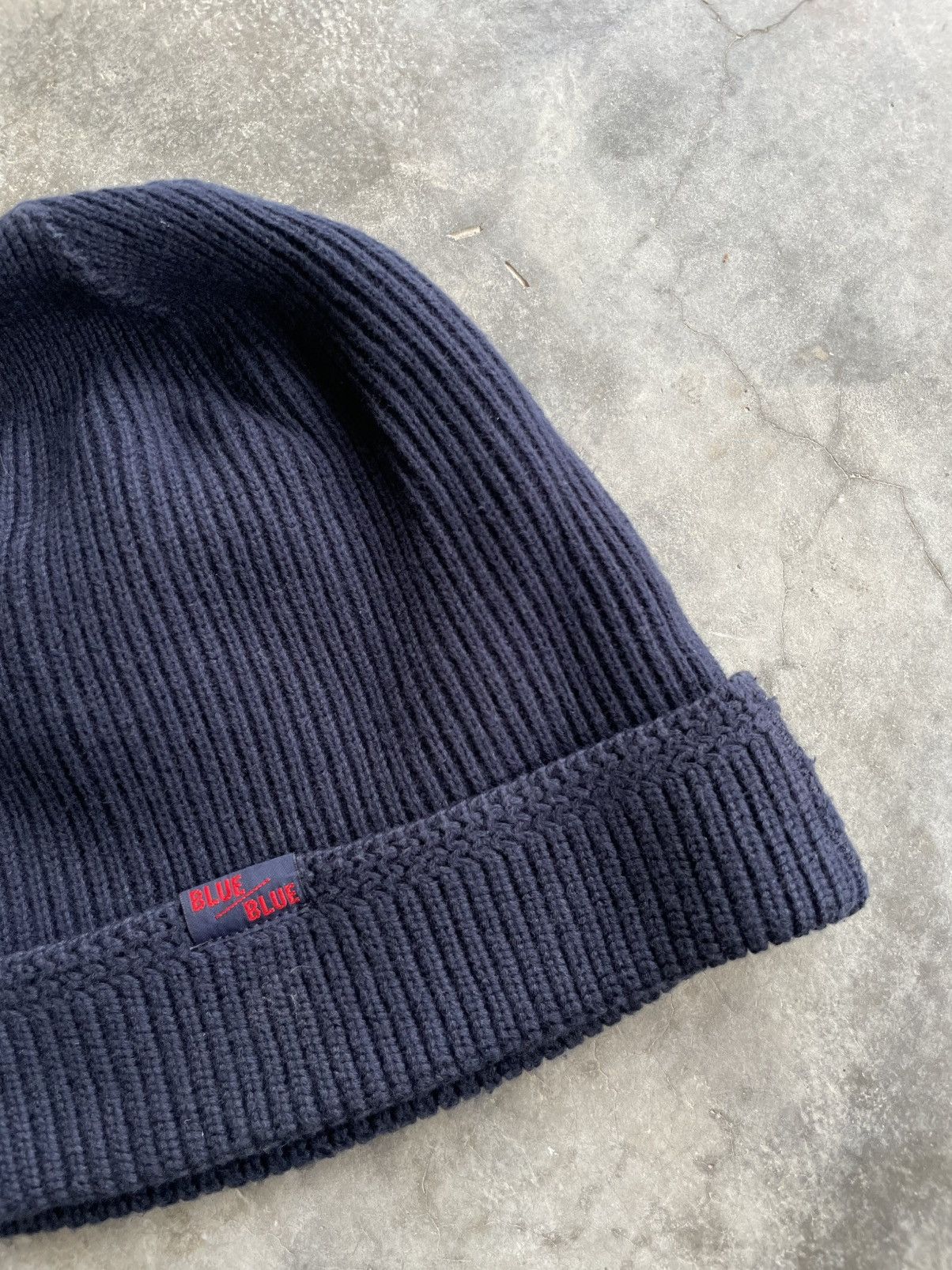 Blue Blue Japan × Japanese Brand × Vintage VTG Blue Blue Indigo Beanie Size ONE SIZE - 3 Thumbnail