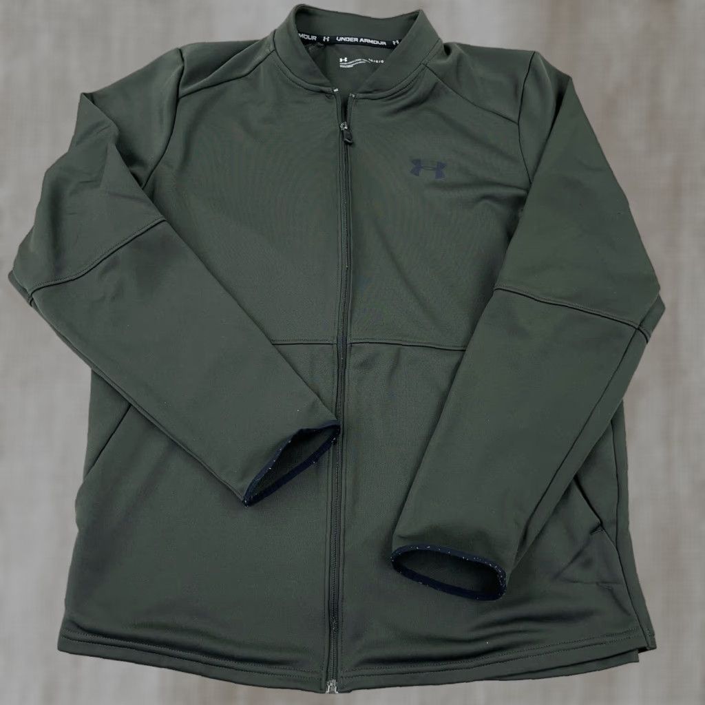Under Armour Under Armour Jacket Mens Large Gray Full Zip Track Suit Sweatshirt Blade Collar Size US L / EU 52-54 / 3 - 1 Thumbnail
