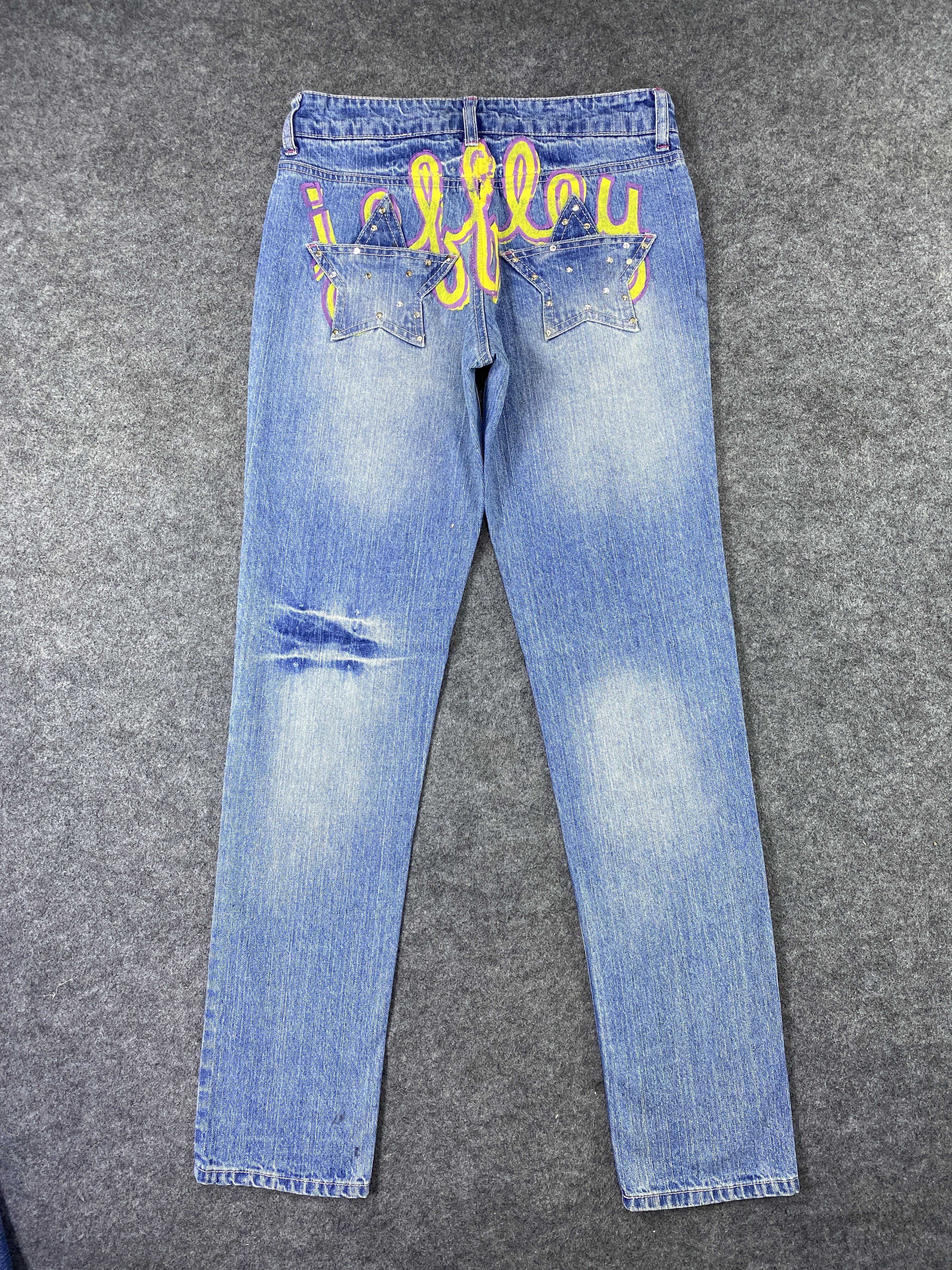 Japanese Brand Jeffley Distress Blue Jeans- J1108 Size 29" - 3 Thumbnail