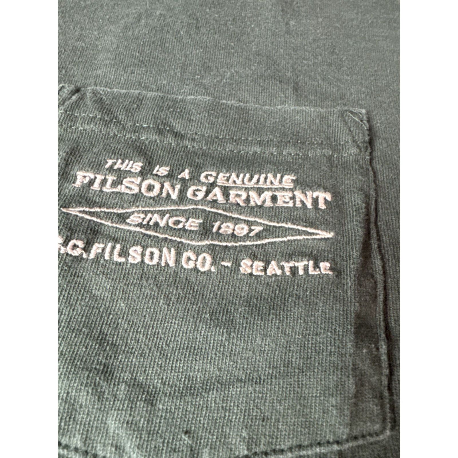 Filson Filson Pocket Tee T Shirt Men’s XS Olive Green Size US XS / EU 42 / 0 - 2 Thumbnail
