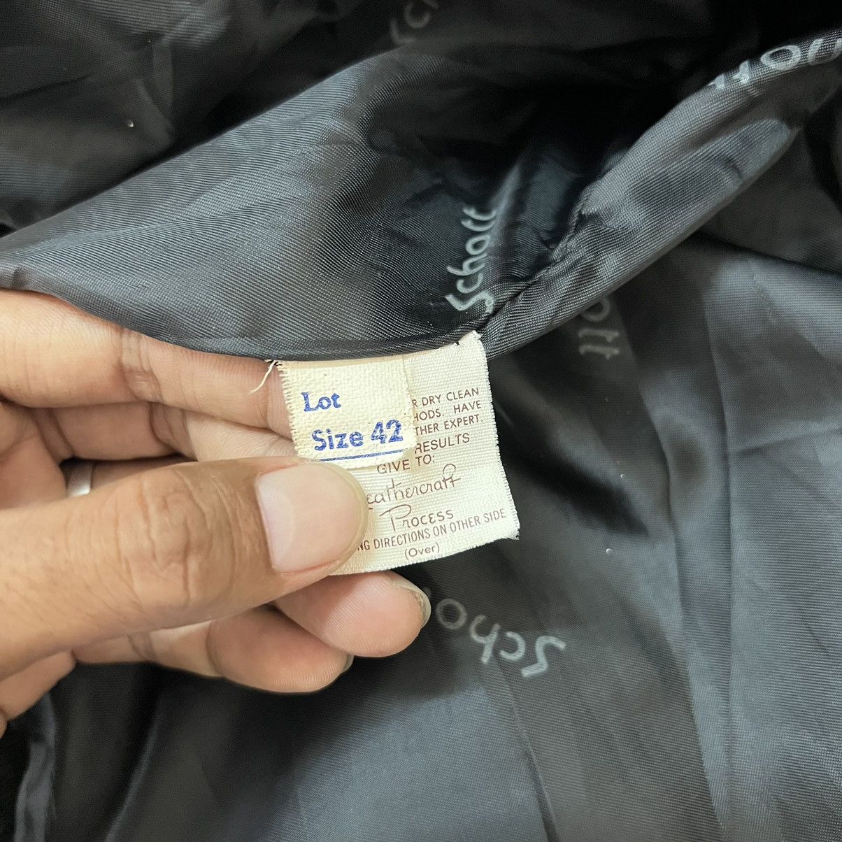 Schott 💥 1970s SCHOTT TYPE A-2 TOPGUN BLACK LEATHER JACKET Size US L / EU 52-54 / 3 - 13 Thumbnail