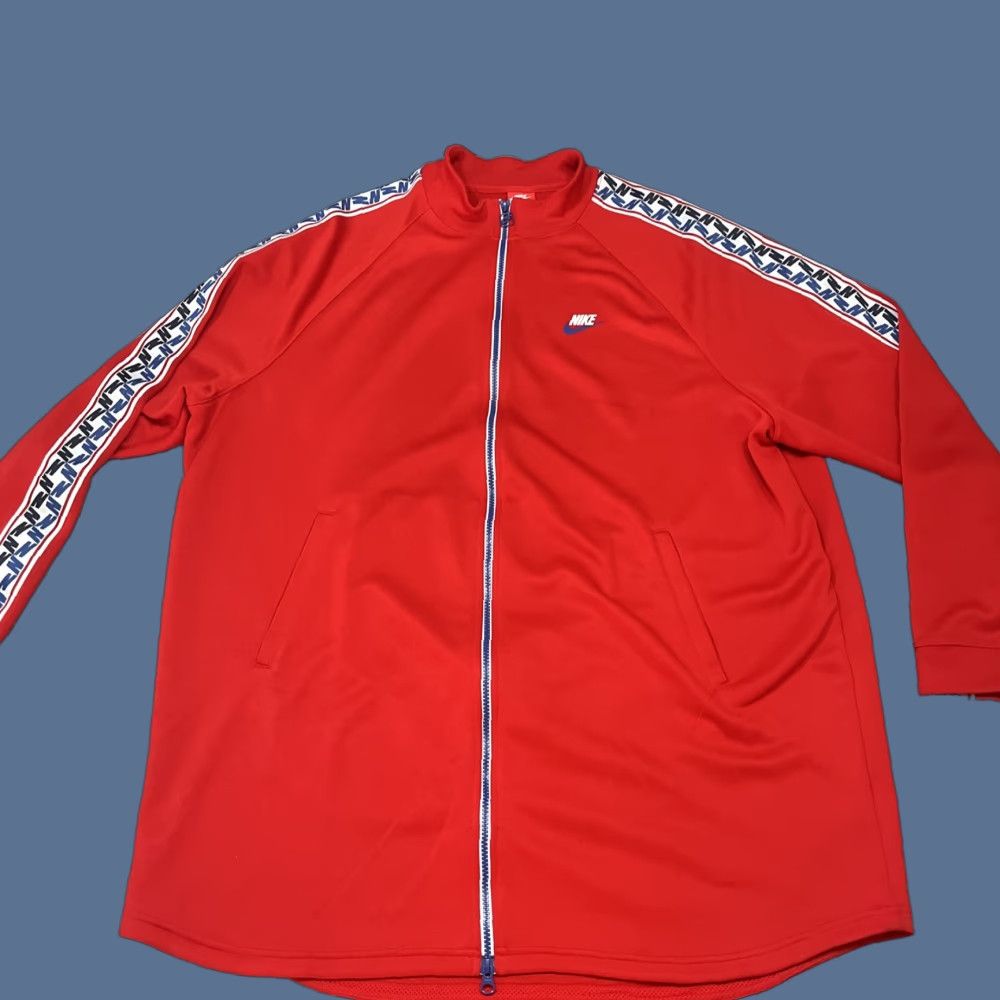 Nike VINTAGE Nike Jacket Track Men Red Running Track Size 2XL Full Zip Size US XXL / EU 58 / 5 - 1 Thumbnail