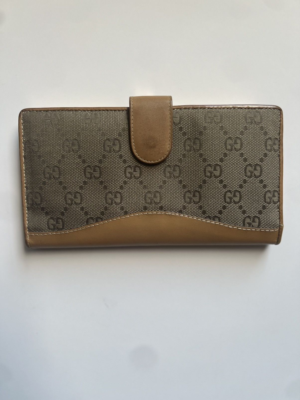 Gucci Authentic vintage Gucci GG canvas and leather wallet Size ONE SIZE - 1 Thumbnail