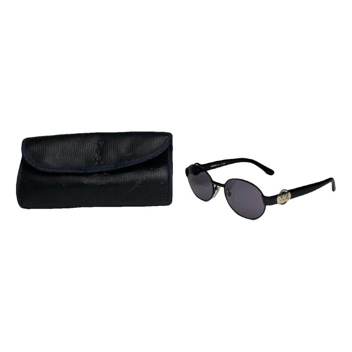 Yves Saint Laurent Black Plastic Sunglasses Size ONE SIZE - 1 Thumbnail