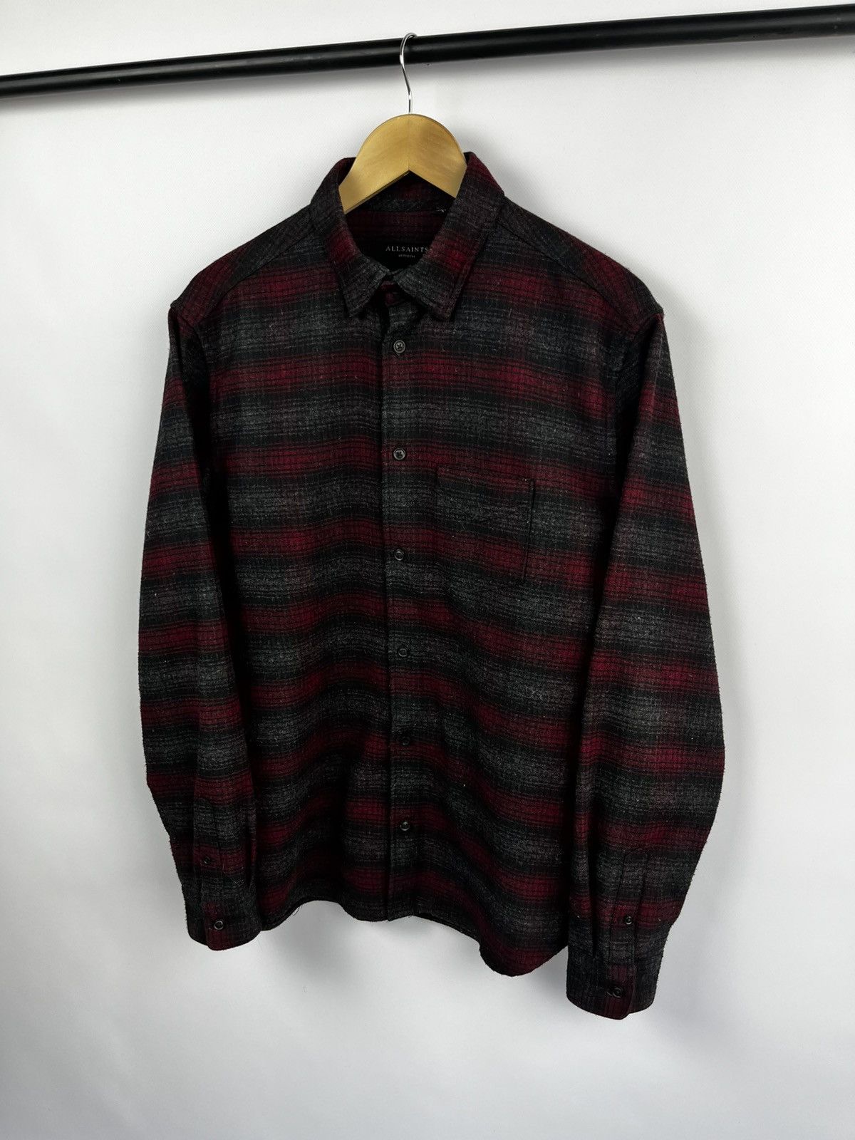 Allsaints ALLSAINTS Newhalen Yarn Dyed Check Relaxed Fit Button Down Size US M / EU 48-50 / 2 - 2 Thumbnail