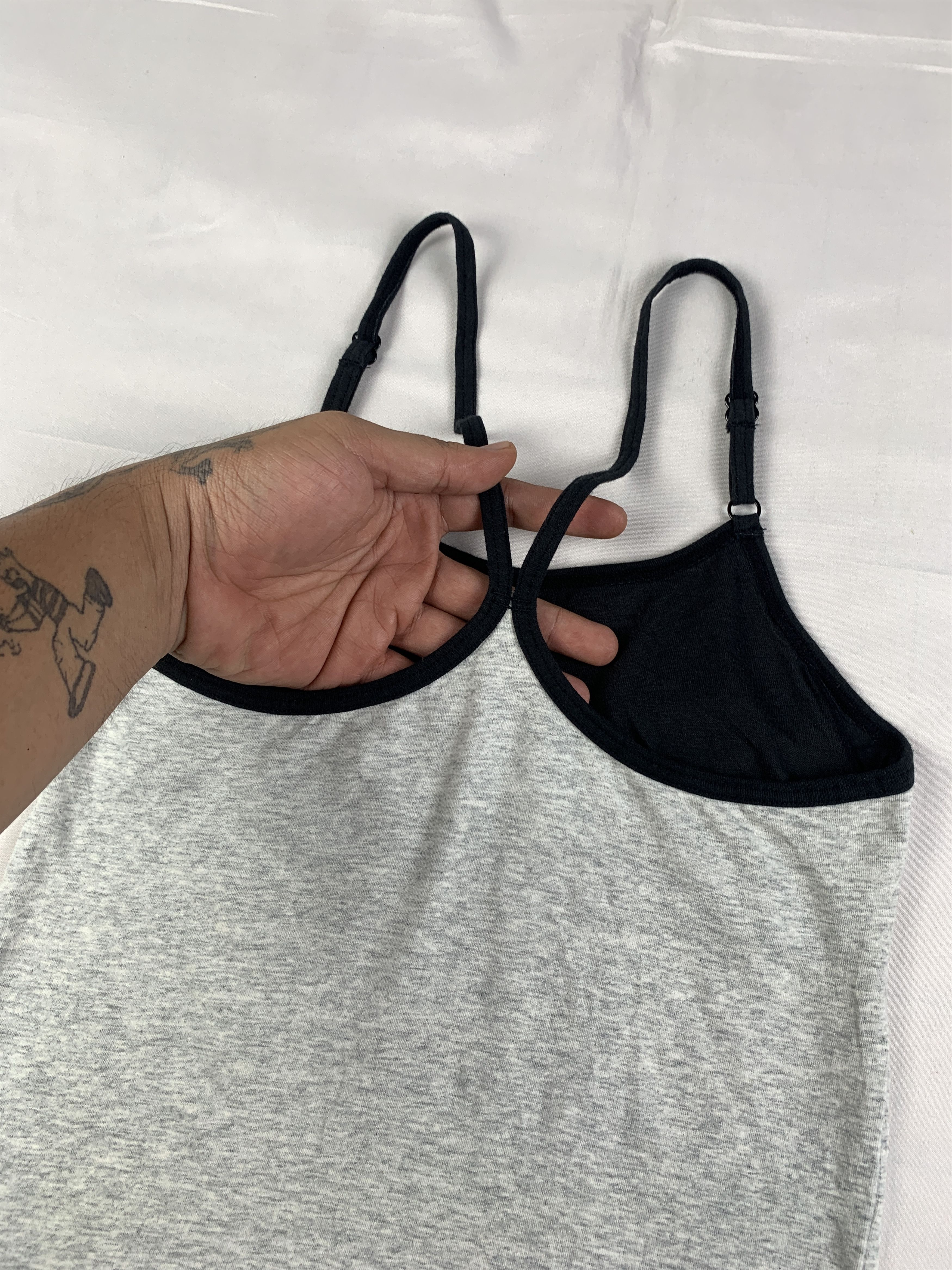 Anime 2000s Hello Kitty Gray Cute Tennis Cami Tank Top (S) Size S / US 4 / IT 40 - 8 Thumbnail