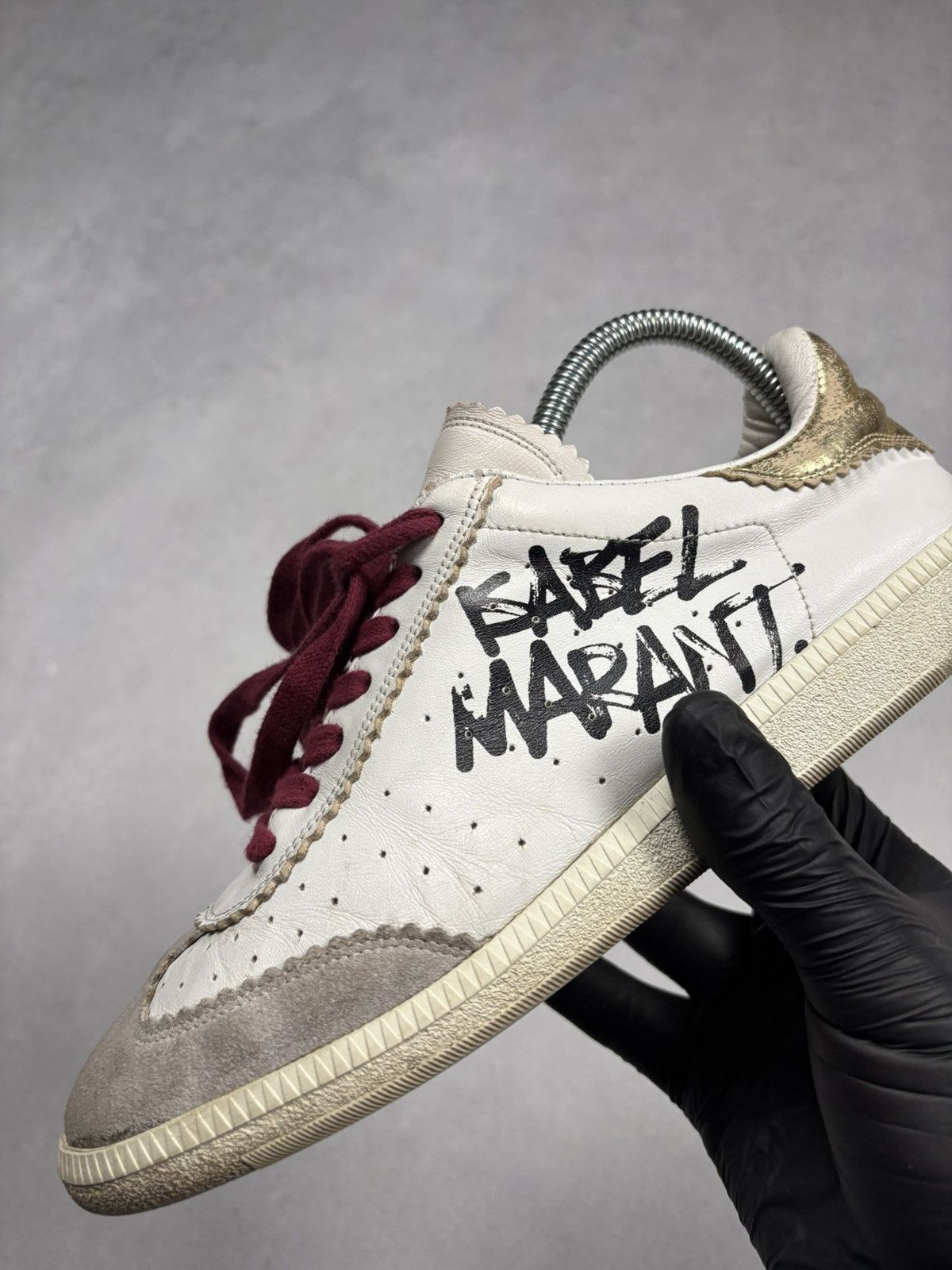 Isabel Marant Isabel Marant Graffiti Leather Trainers Sneakers Shoes EU39 Size US 9 / IT 39 - 6 Thumbnail