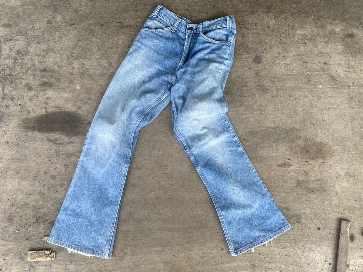 image of Levis x Levis Vintage Clothing Levi's 70's 646 Orange Tab Flare Jeans in Blue Fade, Men's (Size 29)