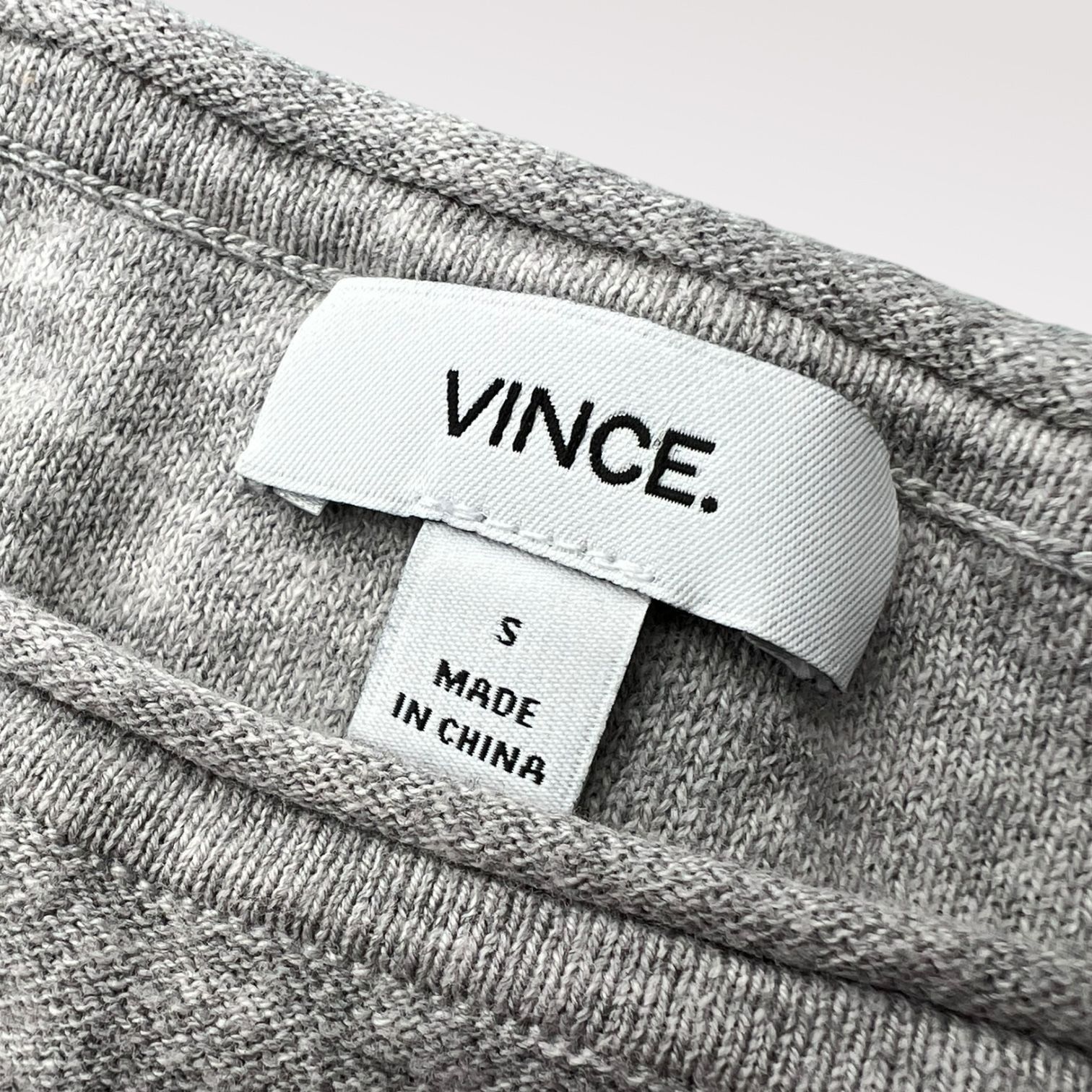 Vince Vince Knit Long Sleeve Top Drop Shoulder Gray Small Size S / US 4 / IT 40 - 3 Thumbnail