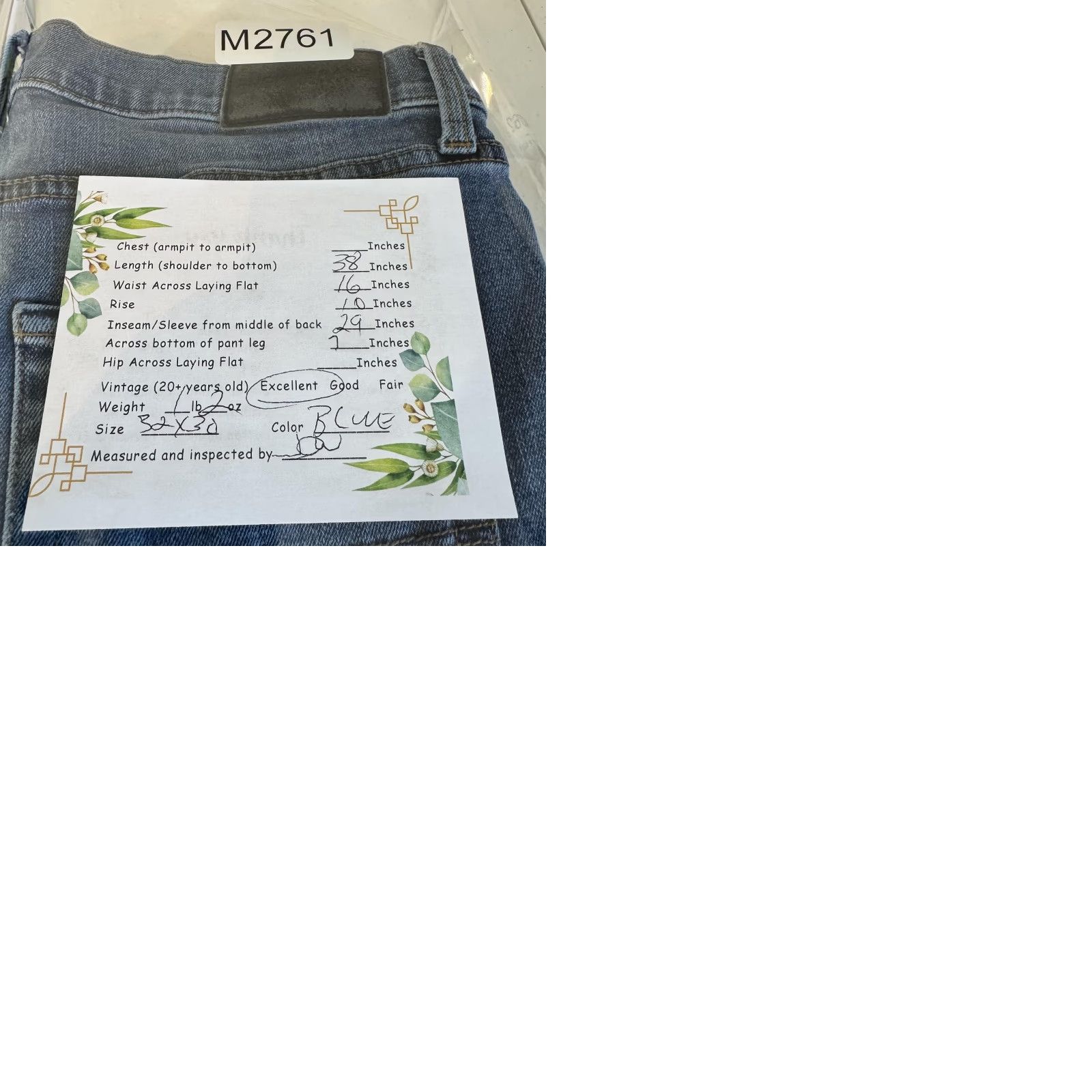 Lucky Brand Lucky Brand 410 Athletic Slim Jeans Mens 32x29 Blue Stretch Denim Medium Wash Slim 5-Pocket X Zip Mens Jeans Blue Size US 32 / EU 48 - 9 Thumbnail
