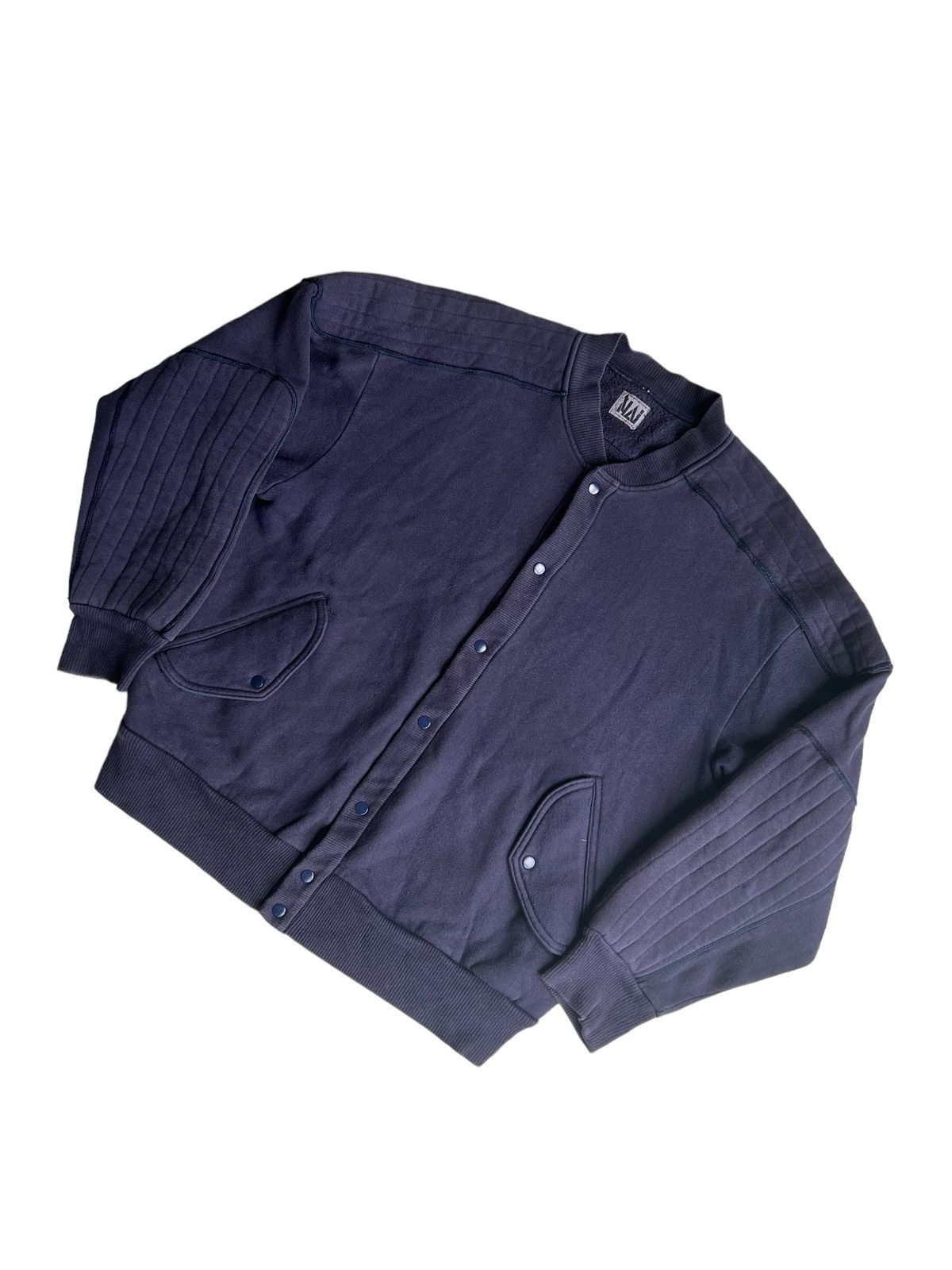 Final Home 1980s Miyake DS HAI Survivor Shoulder & Sleeve Paded Bomber Size US M / EU 48-50 / 2 - 3 Thumbnail
