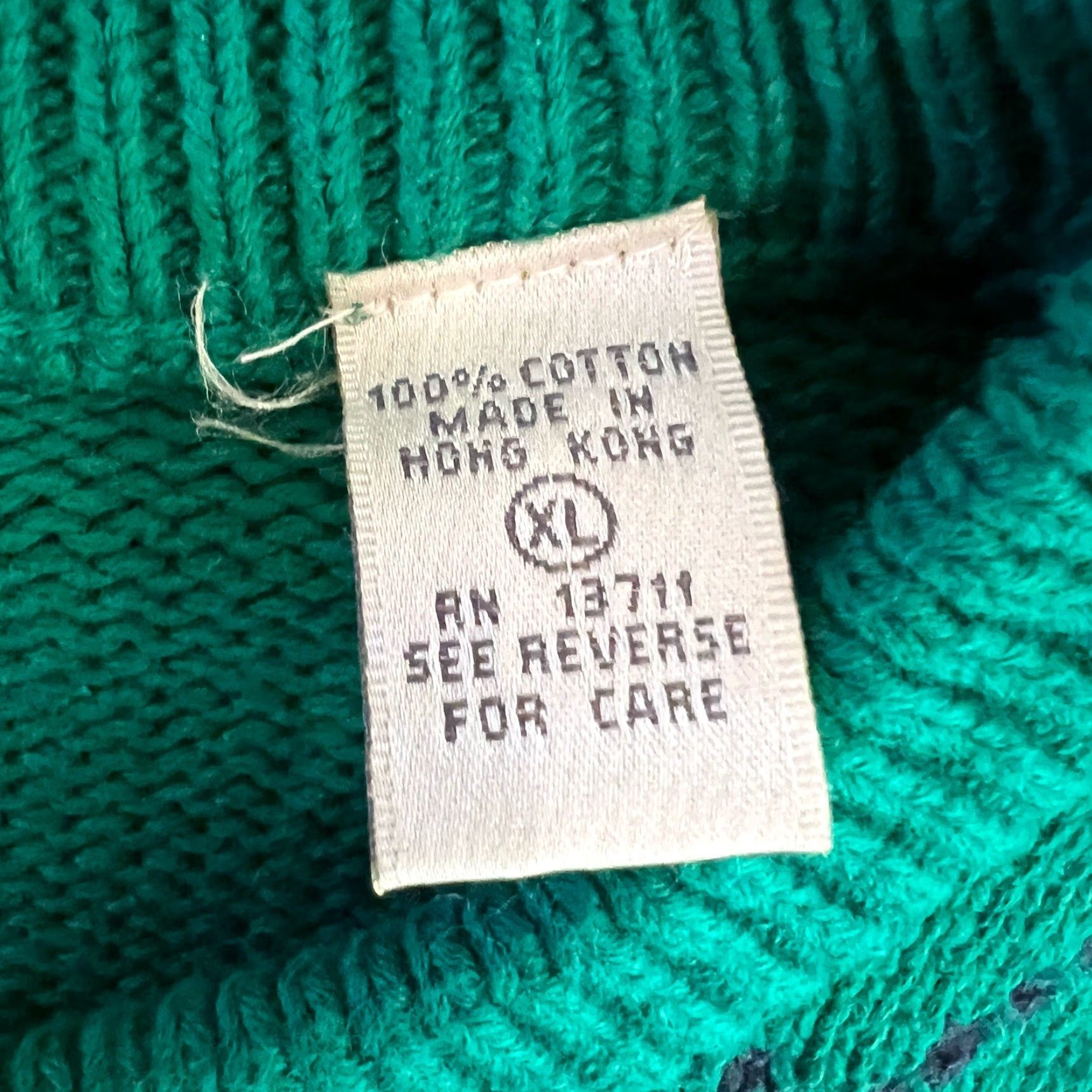 Vintage VINTAGE John Ashford Golf Sweater Argyle Green XL Pullover Mens Size US XL / EU 56 / 4 - 3 Thumbnail
