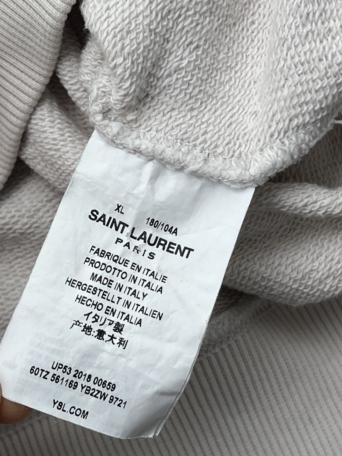 Saint Laurent Paris SLP Saint Laurent hoodie leo print designer hedi slimane Size US XL / EU 56 / 4 - 7 Thumbnail