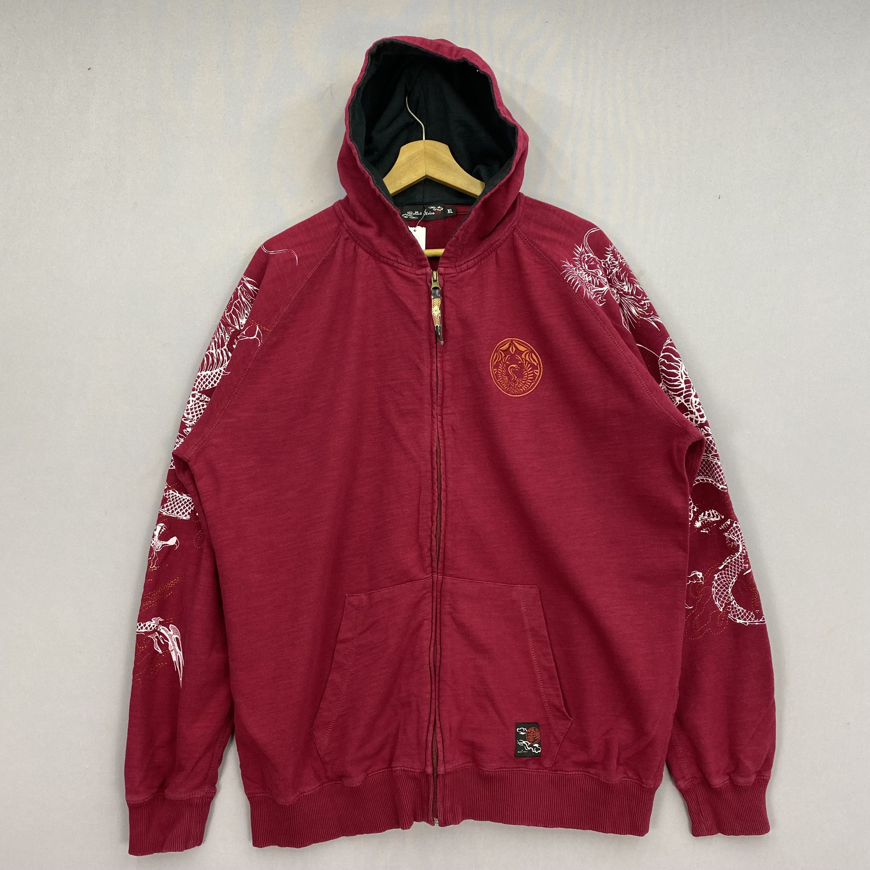 Japanese Brand Vintage DRAGON Sukajan Hoodie Sweater Zipper Sweatshirt Size US XL / EU 56 / 4 - 2 Thumbnail