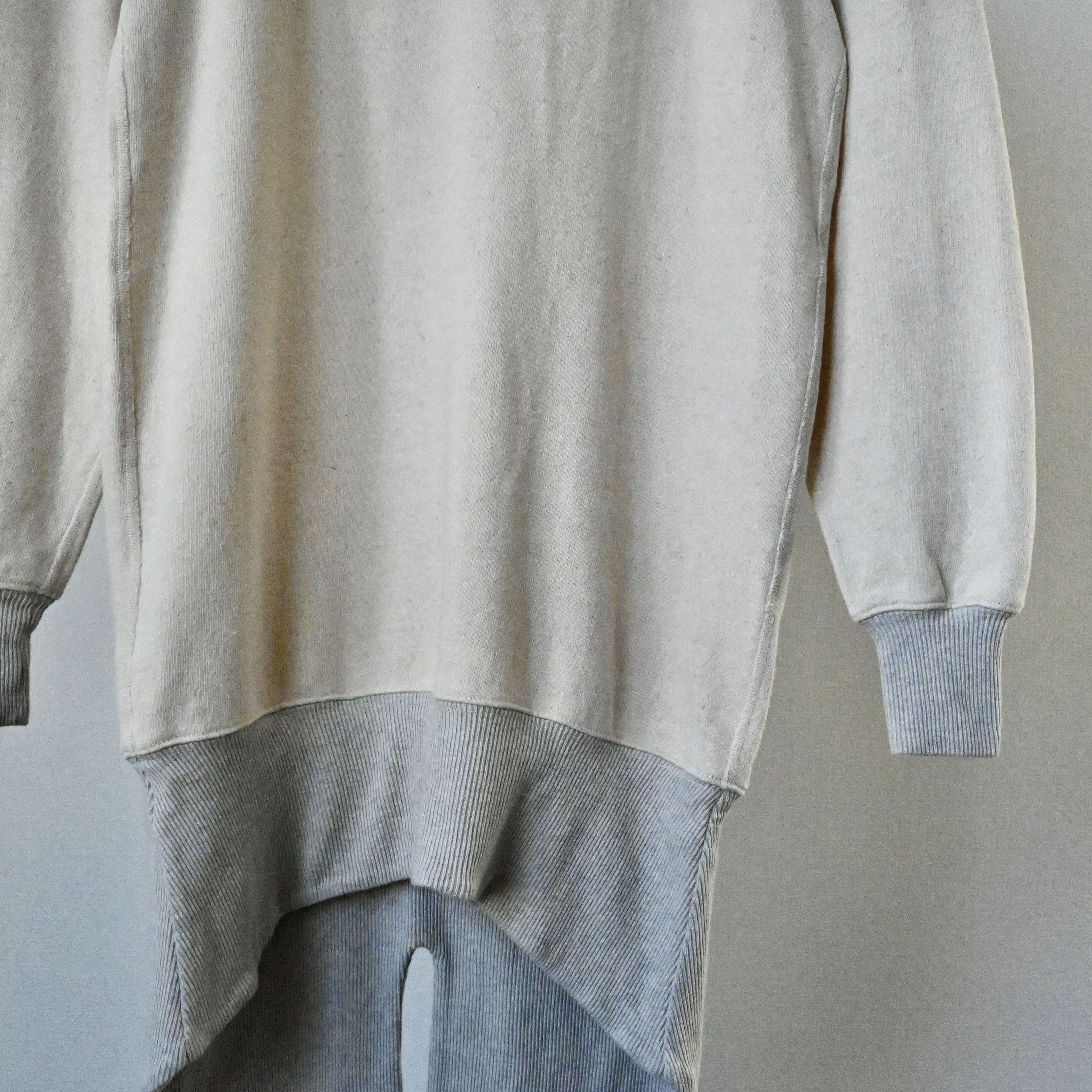 Kapital Kapital cotton&hemp French-terry fish tail hoodie, oatmeal Size US S / EU 44-46 / 1 - 8 Thumbnail