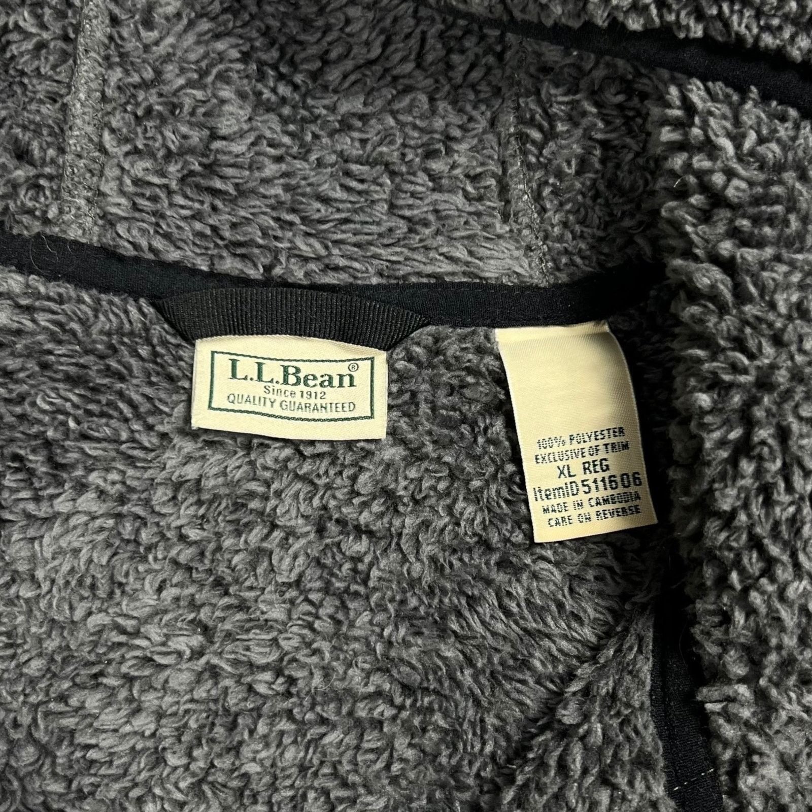 L.L. Bean × Vintage Vintage Y2K L.L. Bean Deep Pile Sherpa fleece anorak hoodie Size US XL / EU 56 / 4 - 5 Thumbnail