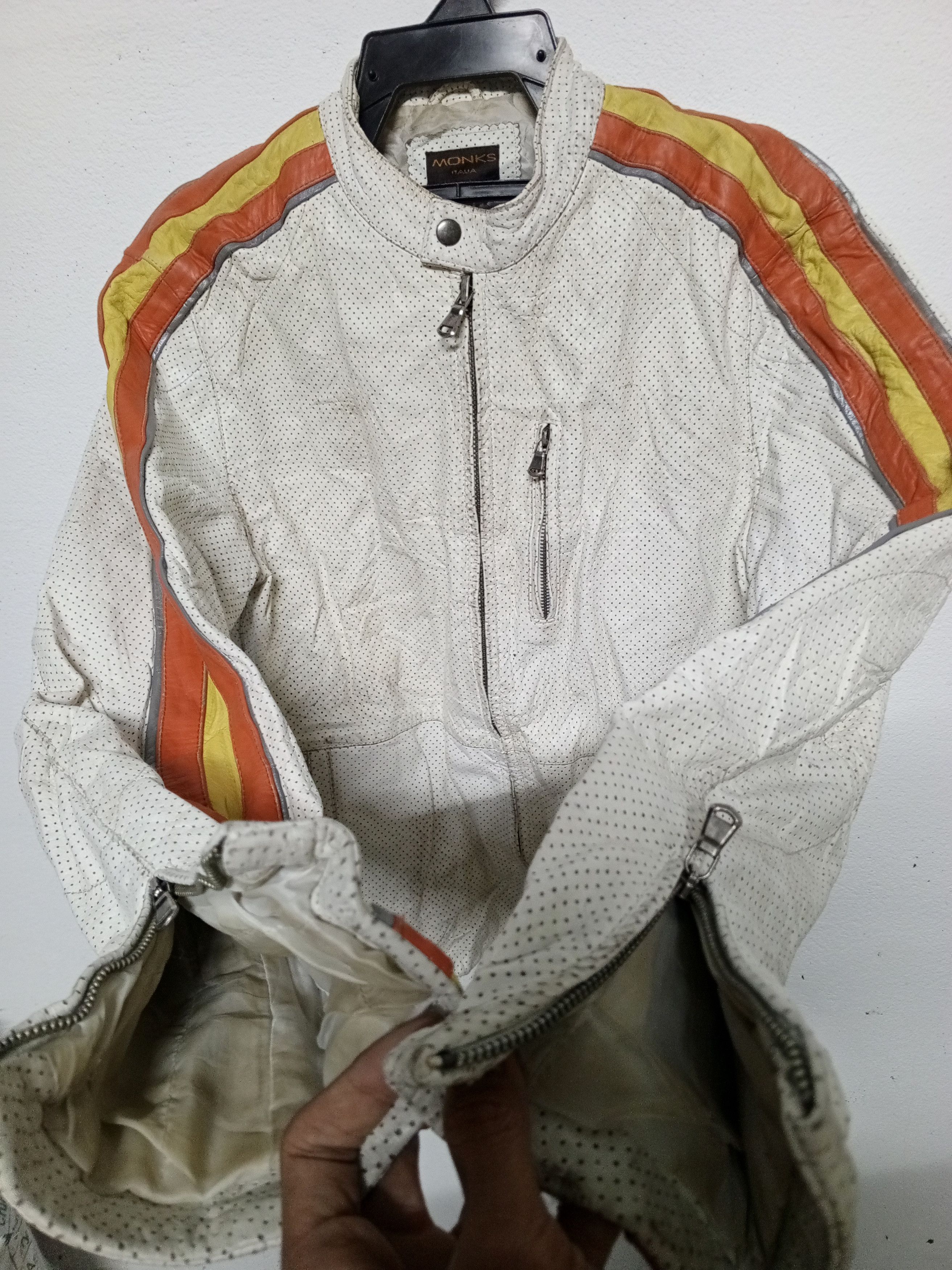 Other MONKS LEATHER JACKET NICE Size US M / EU 48-50 / 2 - 5 Thumbnail