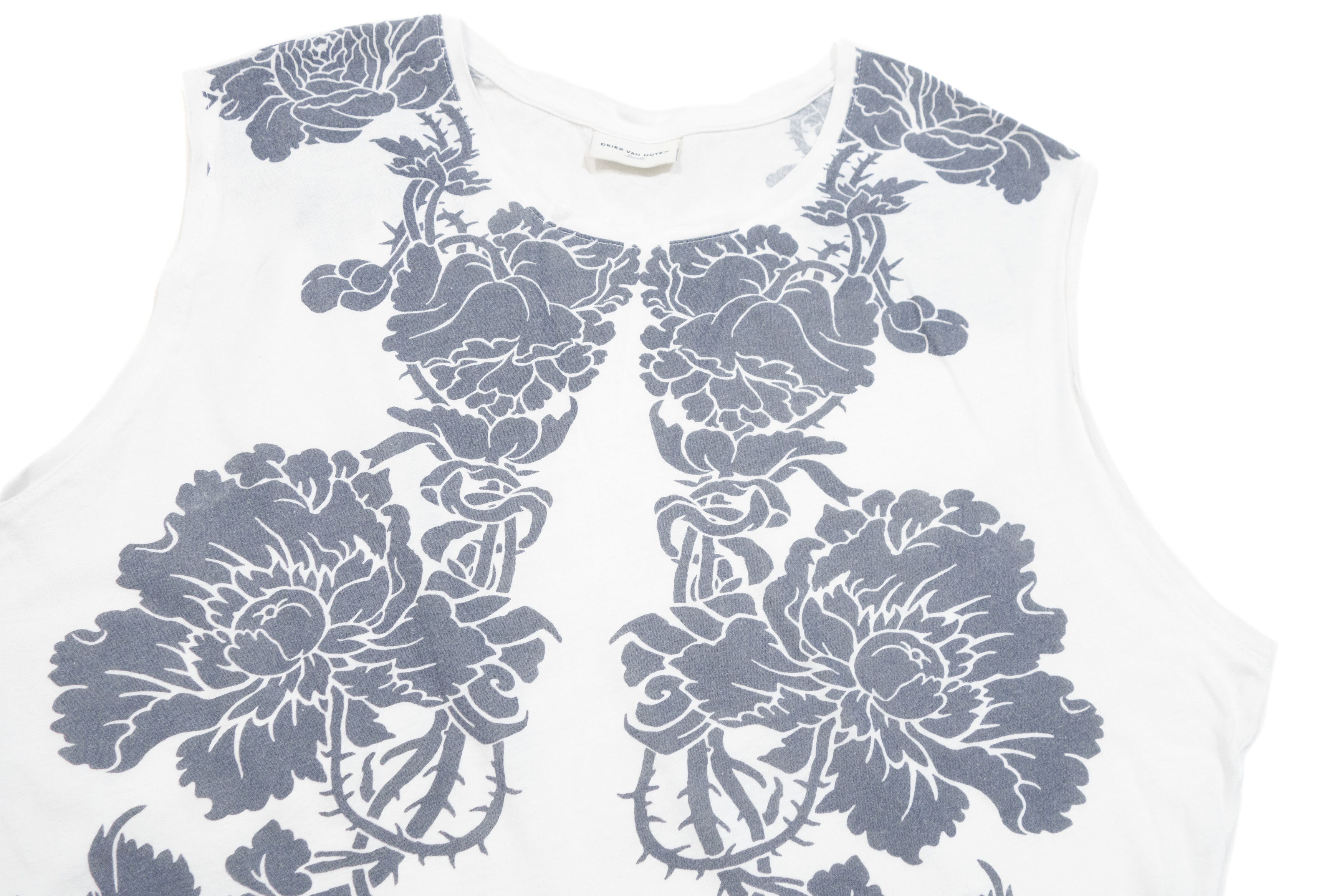 Dries Van Noten Floral Graphic Oversized Boxy Tank Top Size S / US 4 / IT 40 - 4 Thumbnail