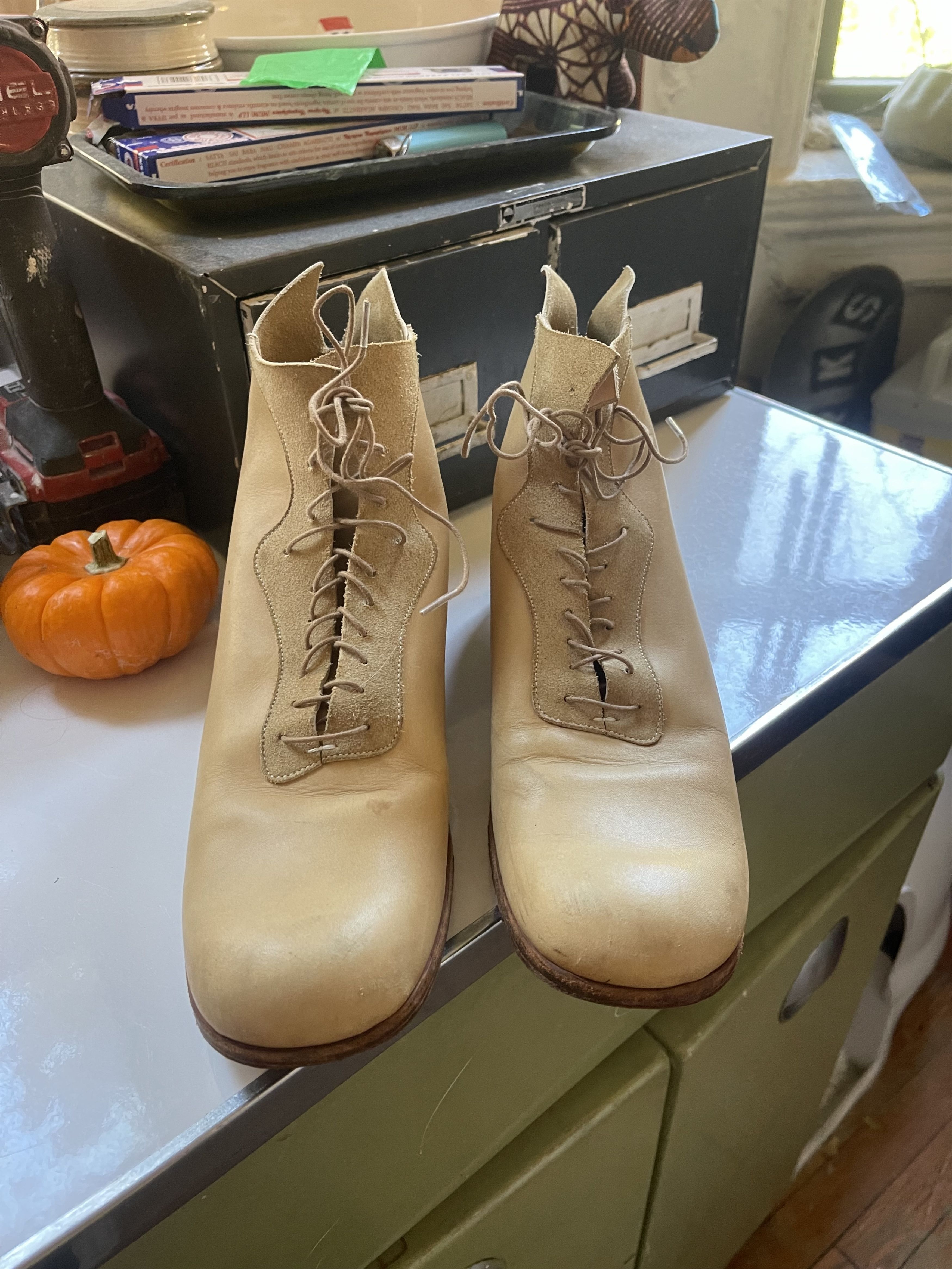 Takahiromiyashita The Soloist. Takahiromiyashita The Soloist Lace-Up Natural Leather Boots Size US 8 / IT 38 - 11 Thumbnail