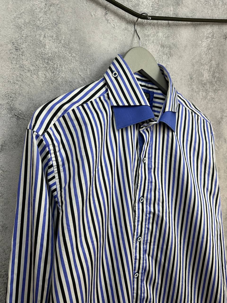 Other Claudio Lugli Slim Cut Striped Cotton Poplin Shirt Size US XL / EU 56 / 4 - 3 Thumbnail
