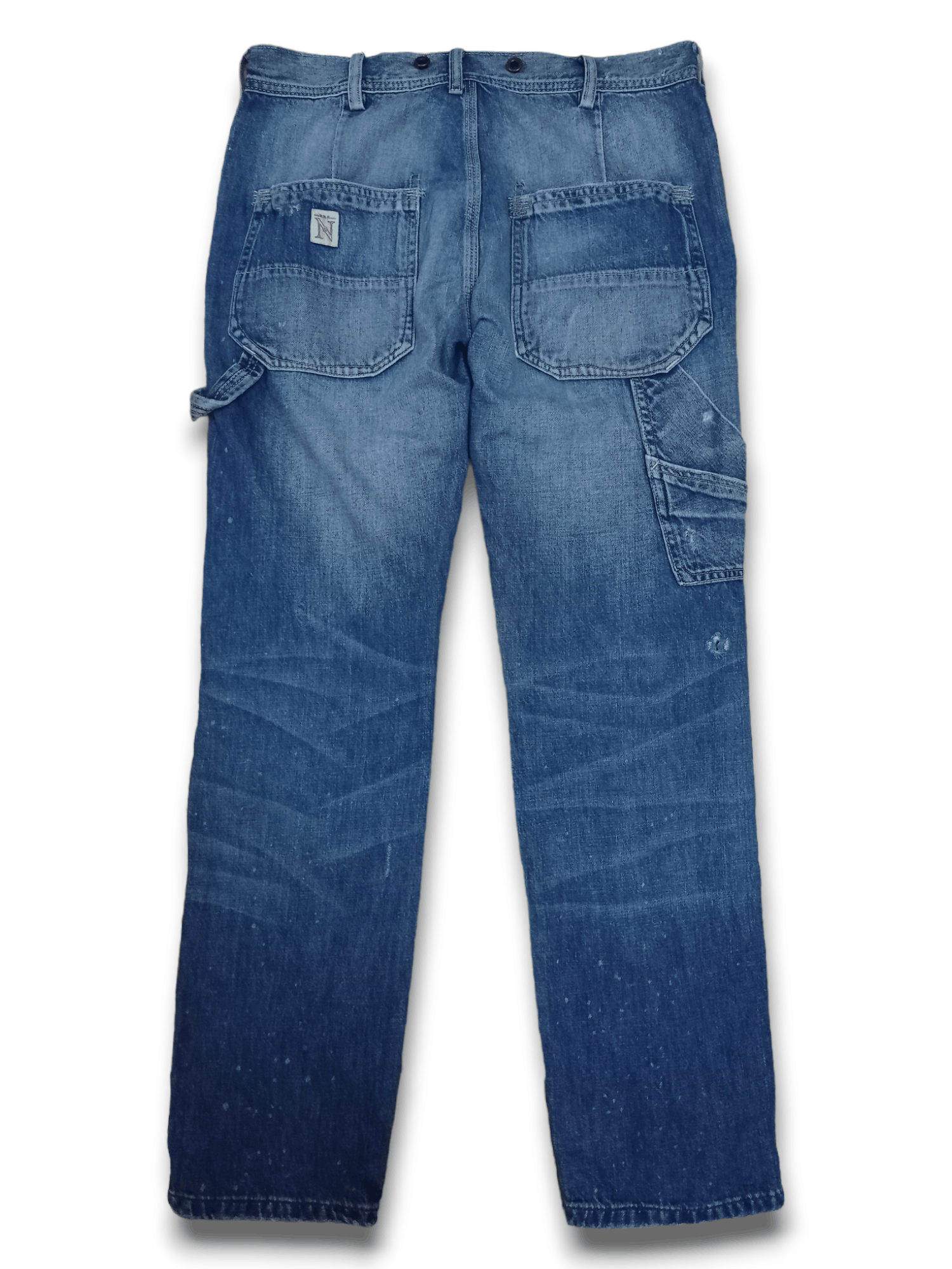 Japanese Brand Vintage Japanese Brand Painted Distressed Carpenter Jeans Size US 30 / EU 46 - 2 Thumbnail