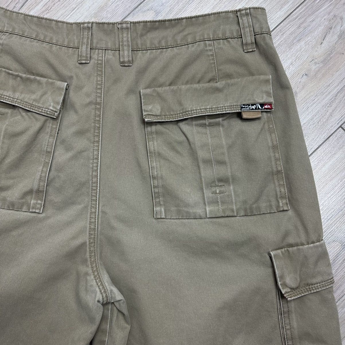 Quiksilver Crazy Vintage 90s Quiksilver Baggy Cargo Utility Shorts Size US 36 / EU 52 - 12 Thumbnail
