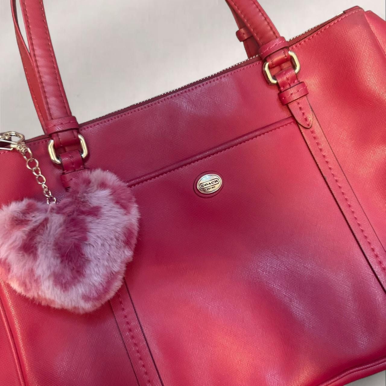 Coach Vintage Red Pink Coach Shoulder Bag Y2K Classic Size ONE SIZE - 3 Thumbnail