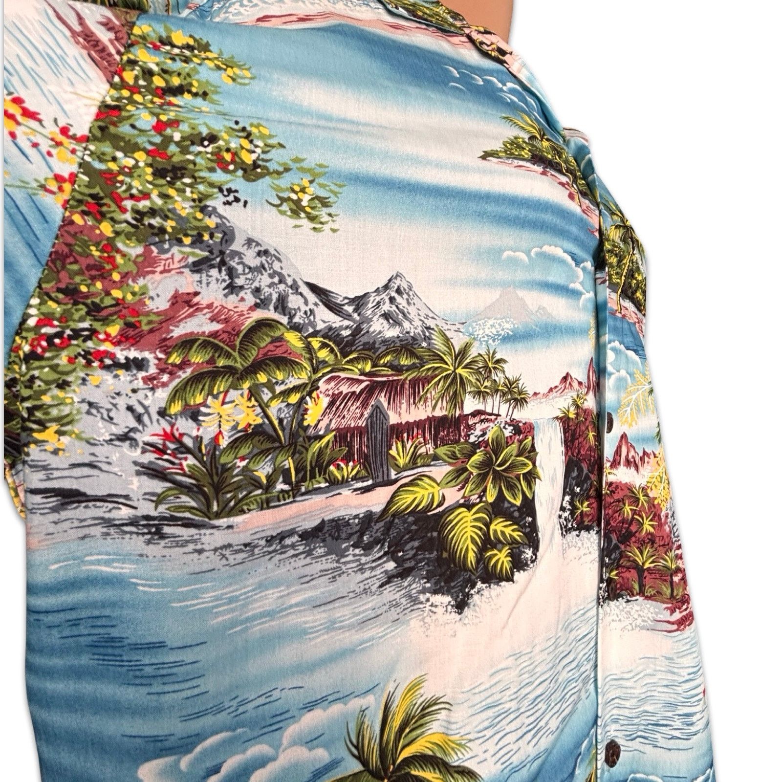Vintage KALAHEO Hawaiian Shirt Large Blue Tropical Island Hawaii Size US L / EU 52-54 / 3 - 10 Thumbnail