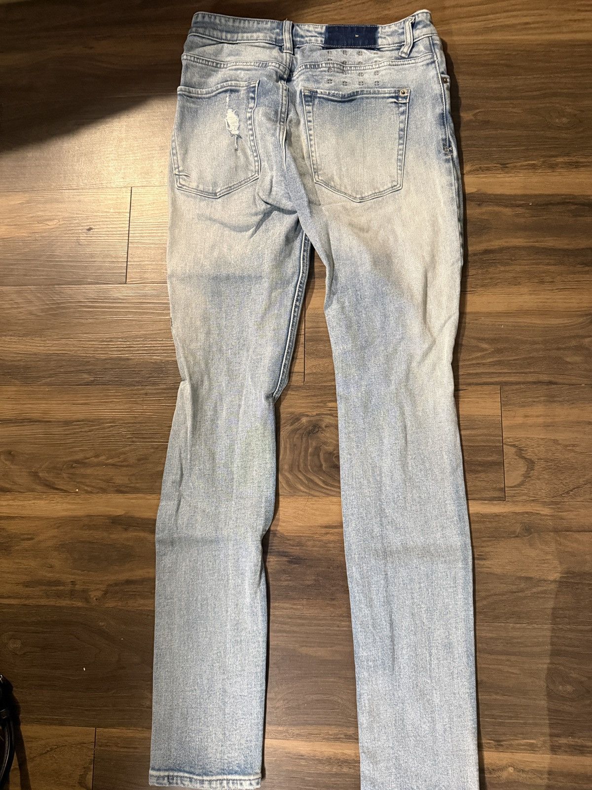 Ksubi Ksubi Light Wash Distressed Jeans – Size 31 Size US 31 - 2 Thumbnail